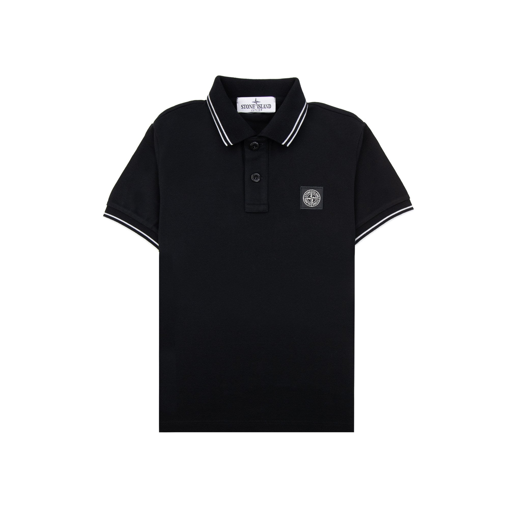 Stone Island Polo Ss Kids Black V0029