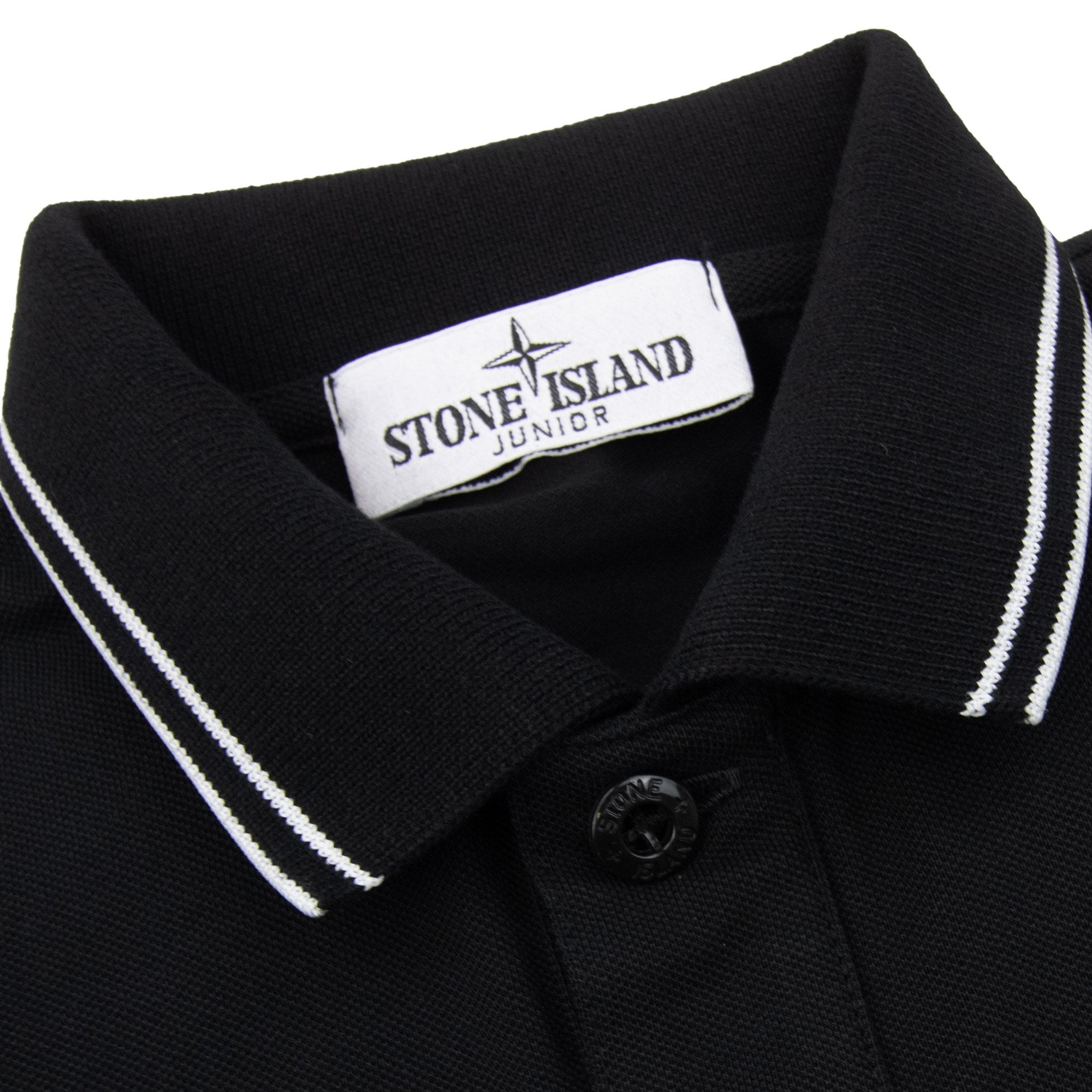 Stone Island Polo Ss Kids Black V0029