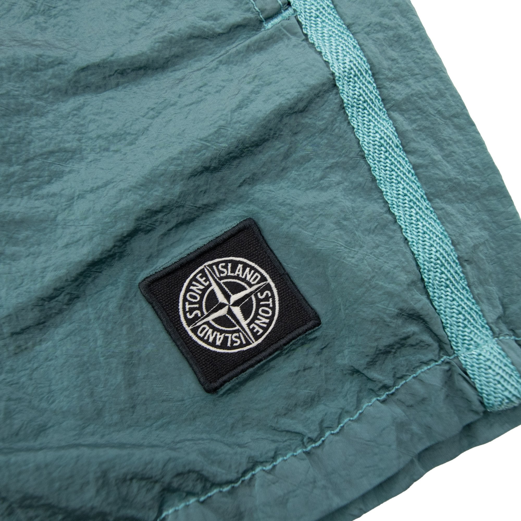 Stone Island Junior B10001 Nylon Metal In Econyle Swim Shorts Light Green S0043