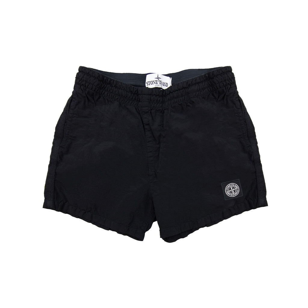 Stone Island Junior B10001 Nylon Metal In Econyle Swim Shorts Black V0029
