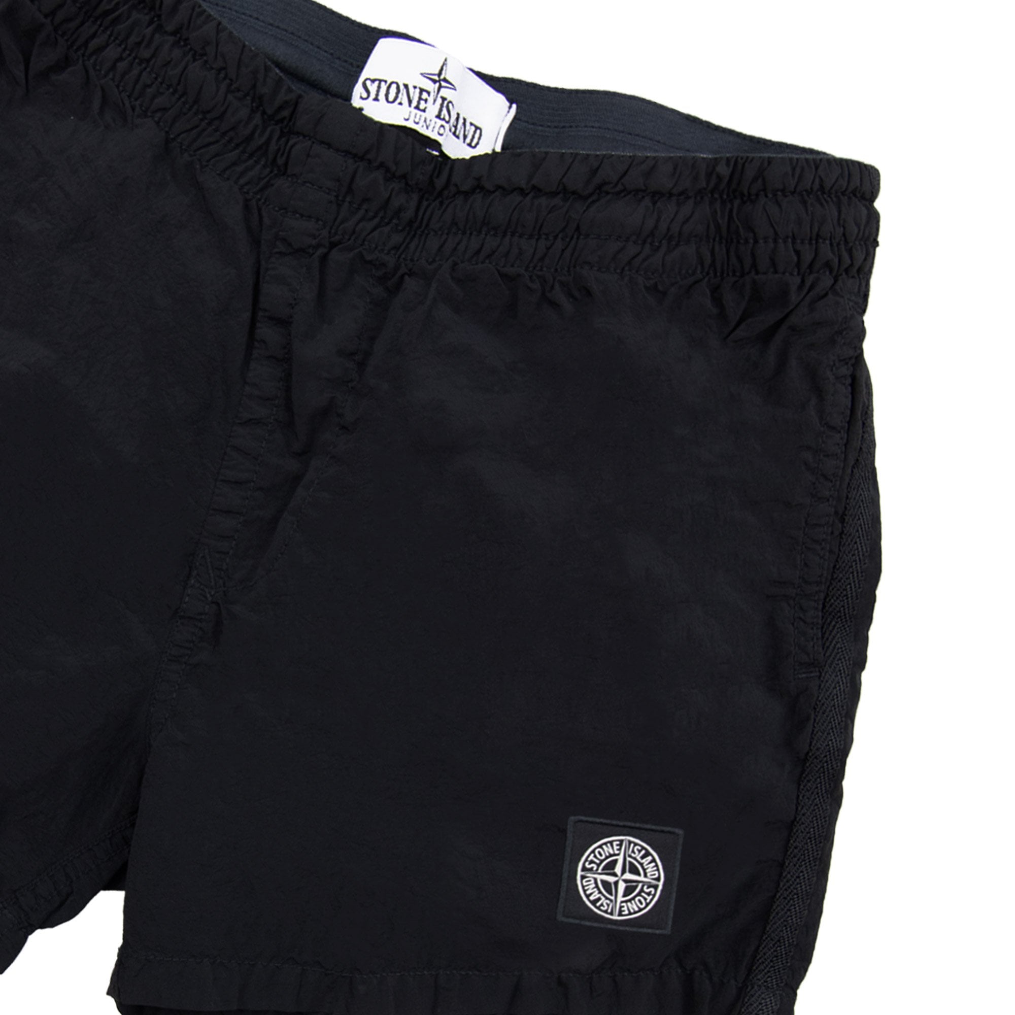 Stone Island Junior B10001 Nylon Metal In Econyle Swim Shorts Black V0029