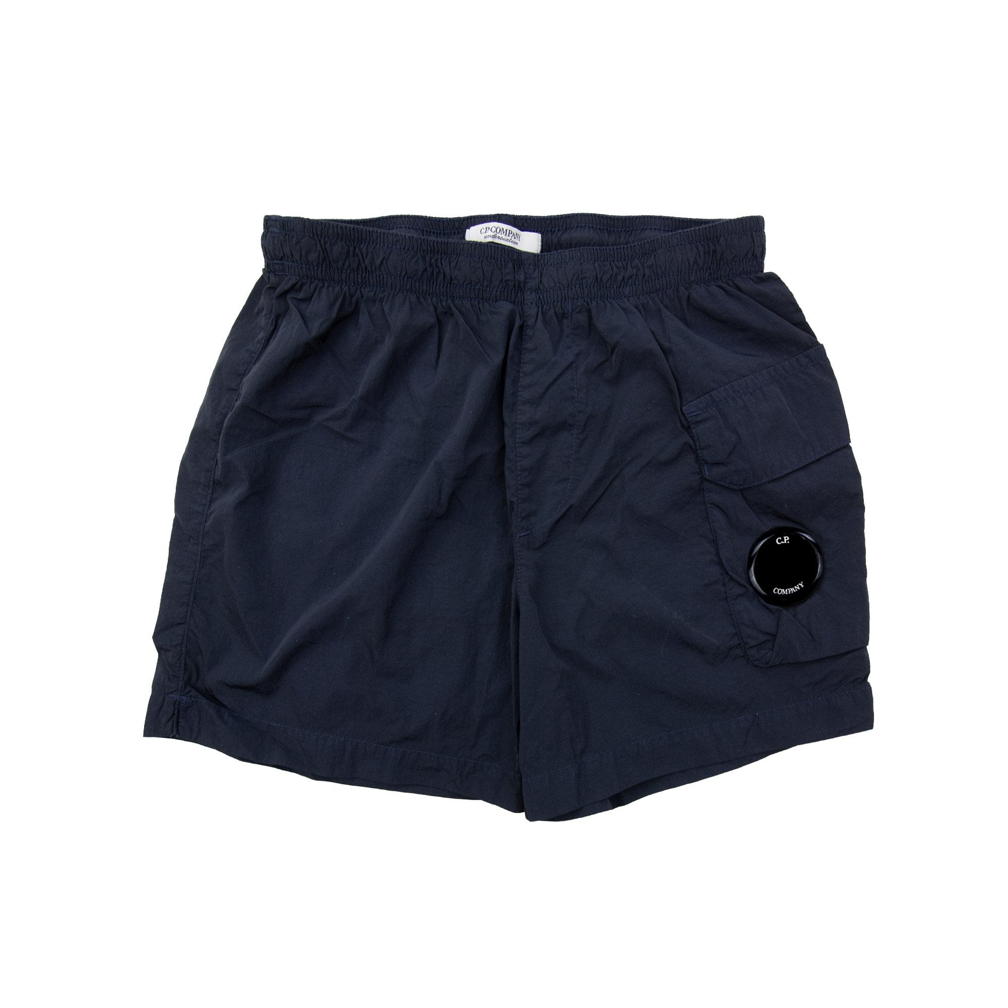 Cp Company Undersixteen Chrome-r Lense Cargo Swim Shorts Navy
