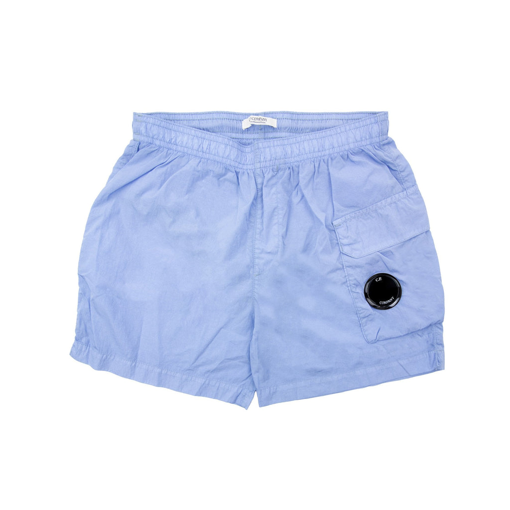 Cp Company Undersixteen Chrome-r Lense Cargo Swim Shorts Light Blue 857