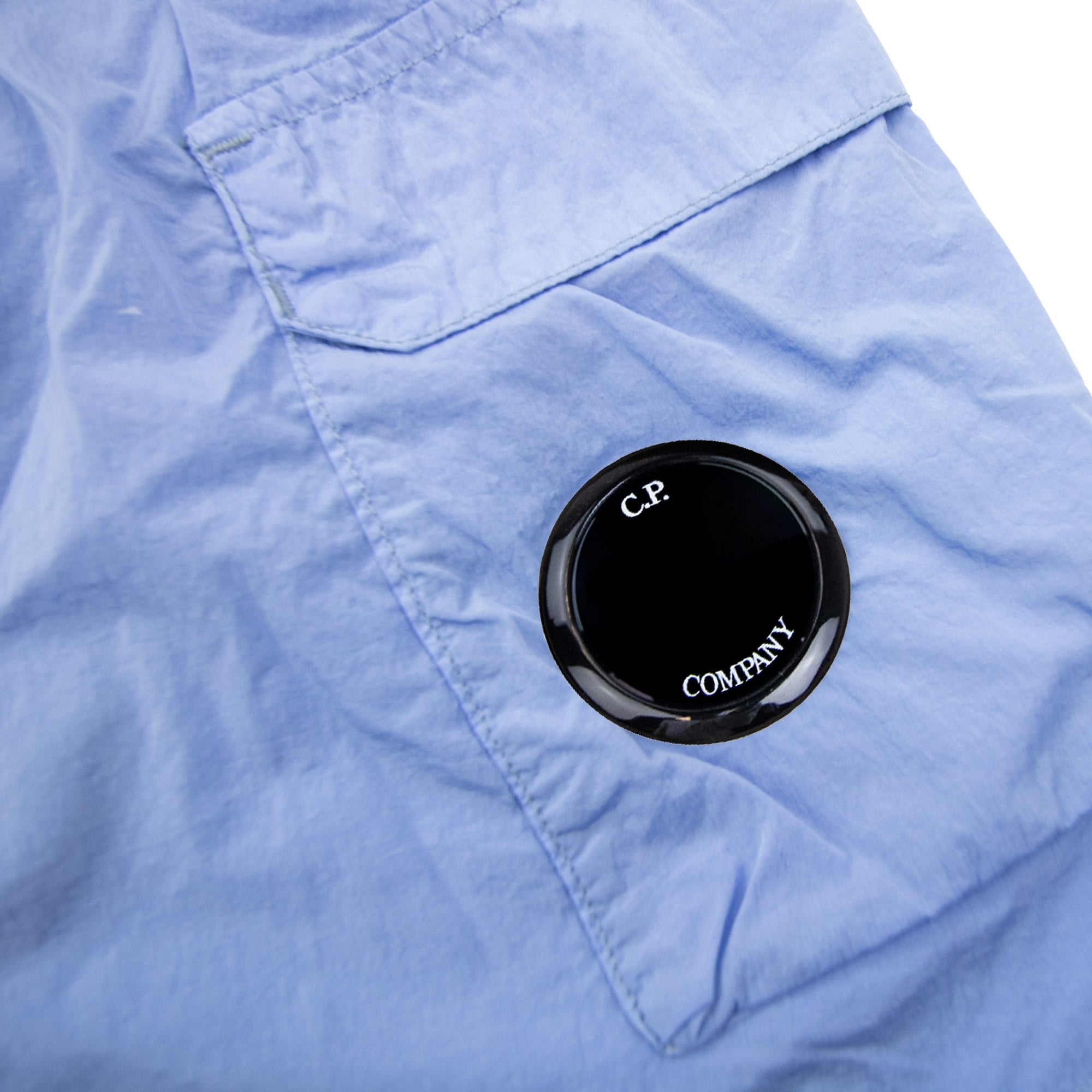 Cp Company Undersixteen Chrome-r Lense Cargo Swim Shorts Light Blue 857