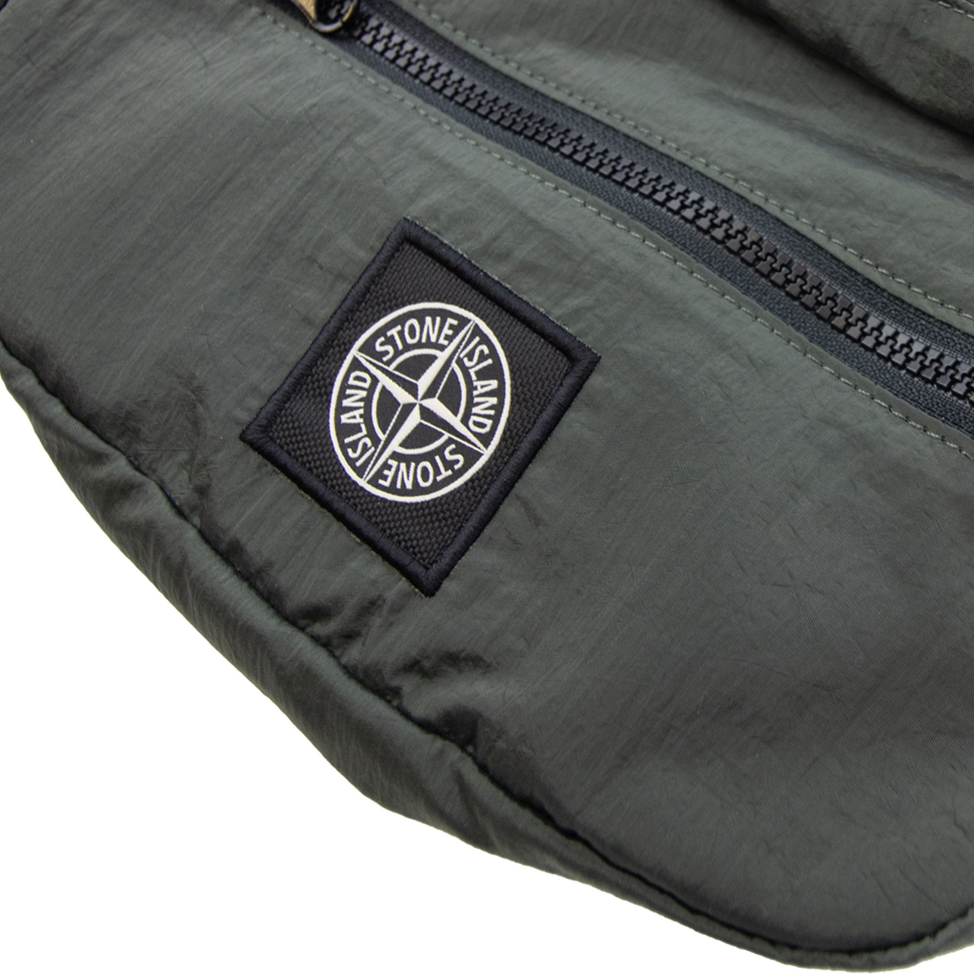 Stone Island Junior 91564 Nylon Metal Pouch Bag Khaki V0054