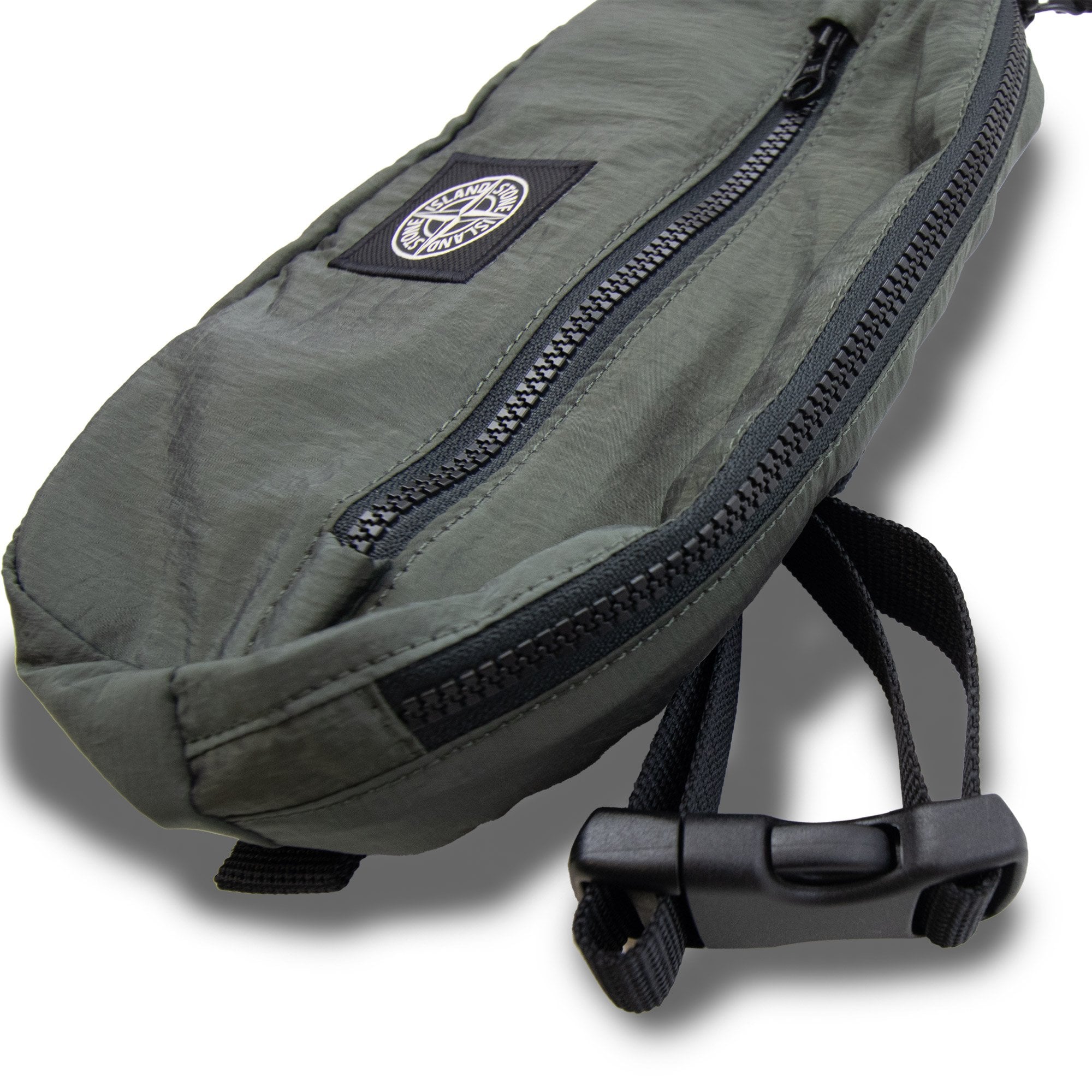 Stone Island Junior 91564 Nylon Metal Pouch Bag Khaki V0054