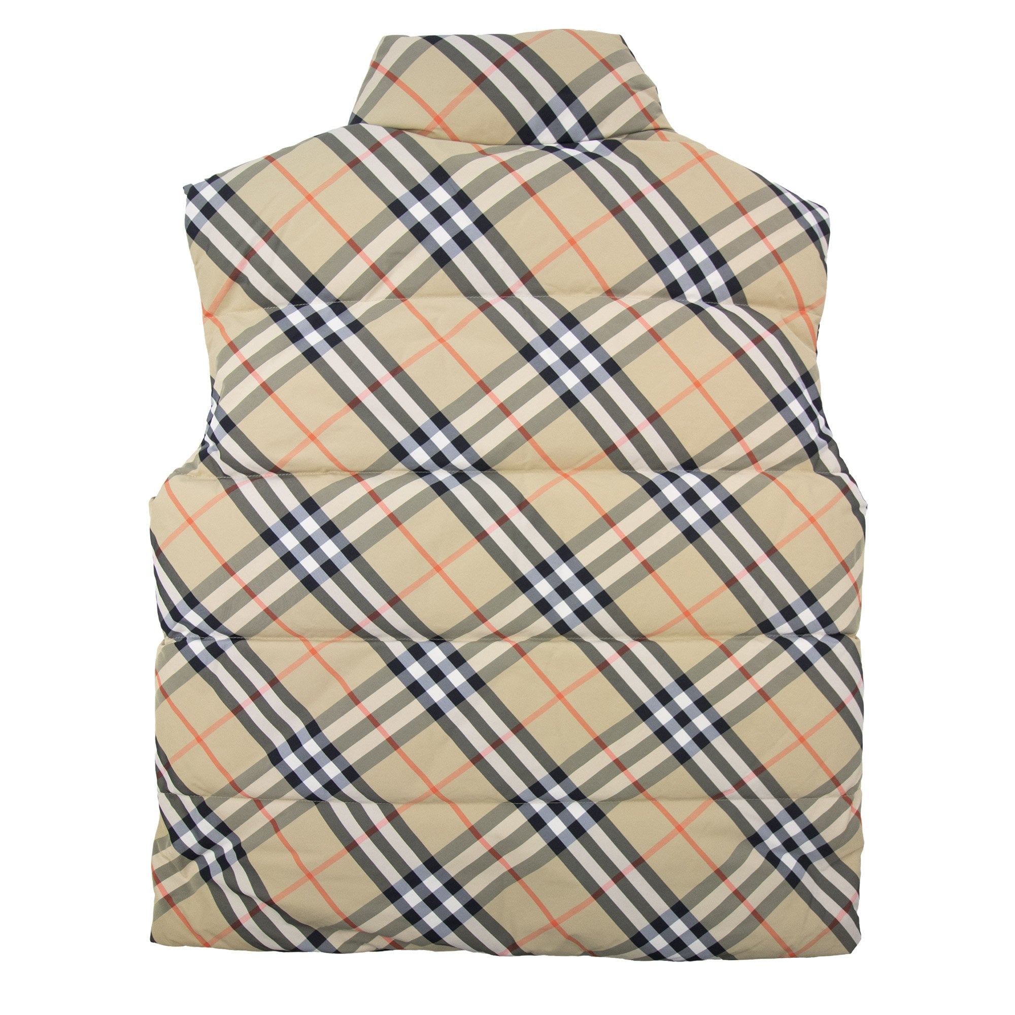 Burberry Reversible Check Down Puffer Gilet Sand Ip Check