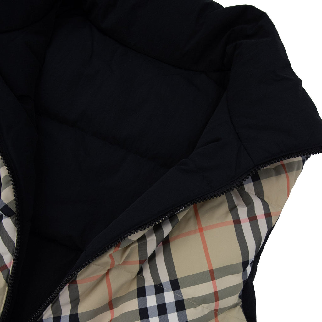 Burberry Reversible Check Down Puffer Gilet Sand Ip Check