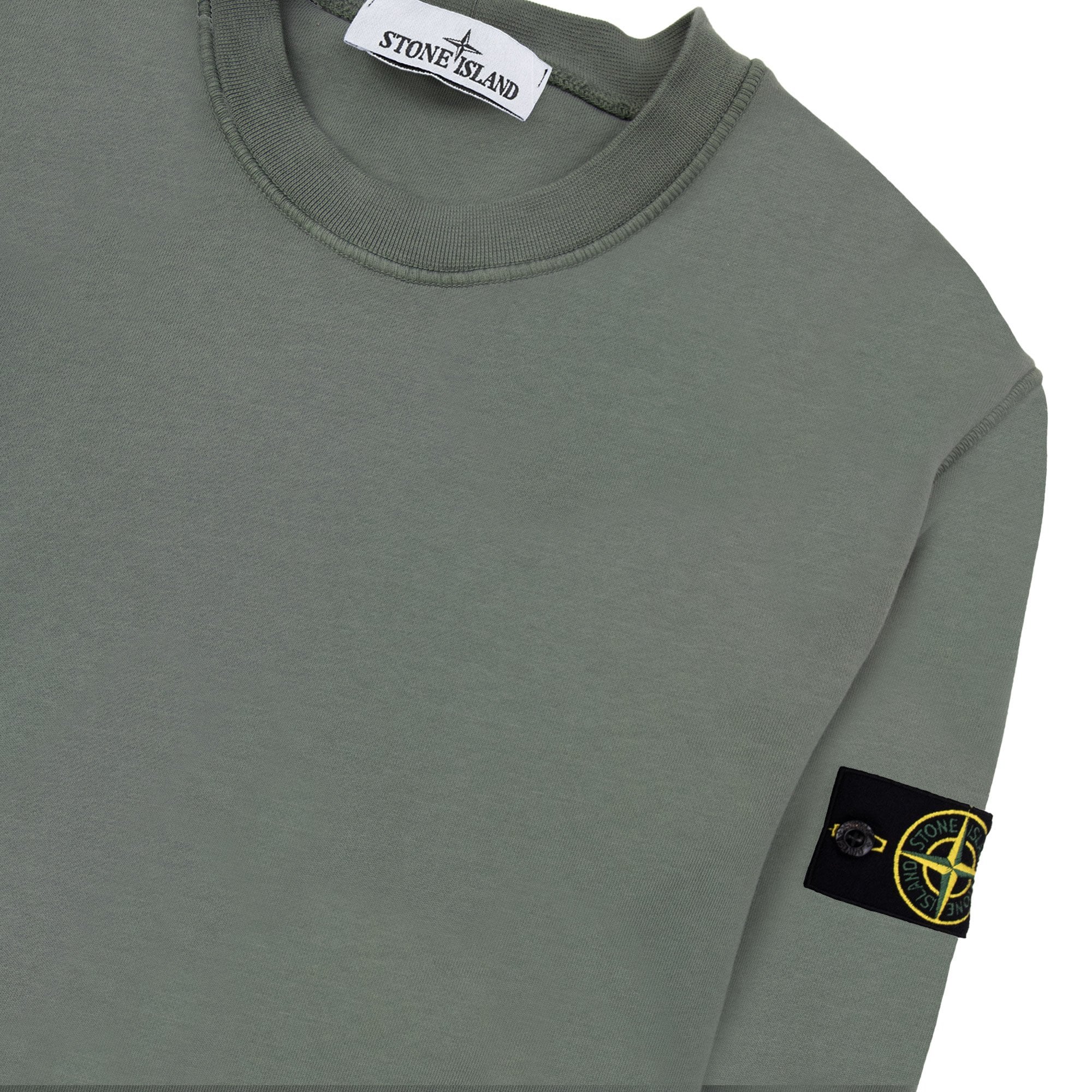Stone Island 63020 Crewneck Sweatshirt Khaki V0059