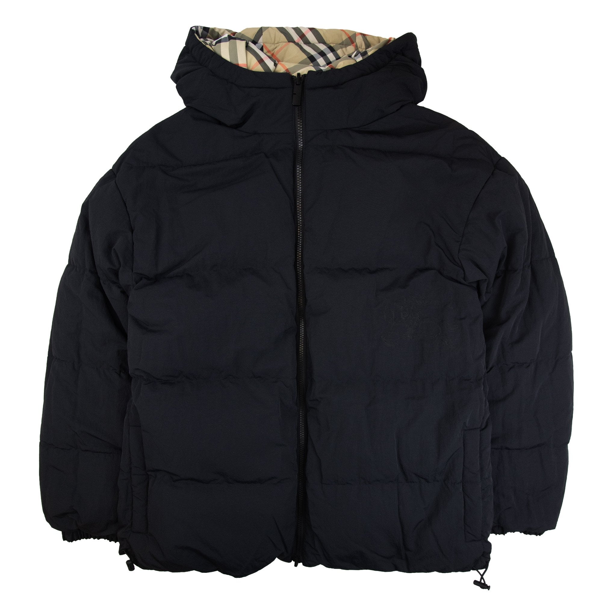 Burberry Reversible Check Down Puffer Jacket Sand Ip Check