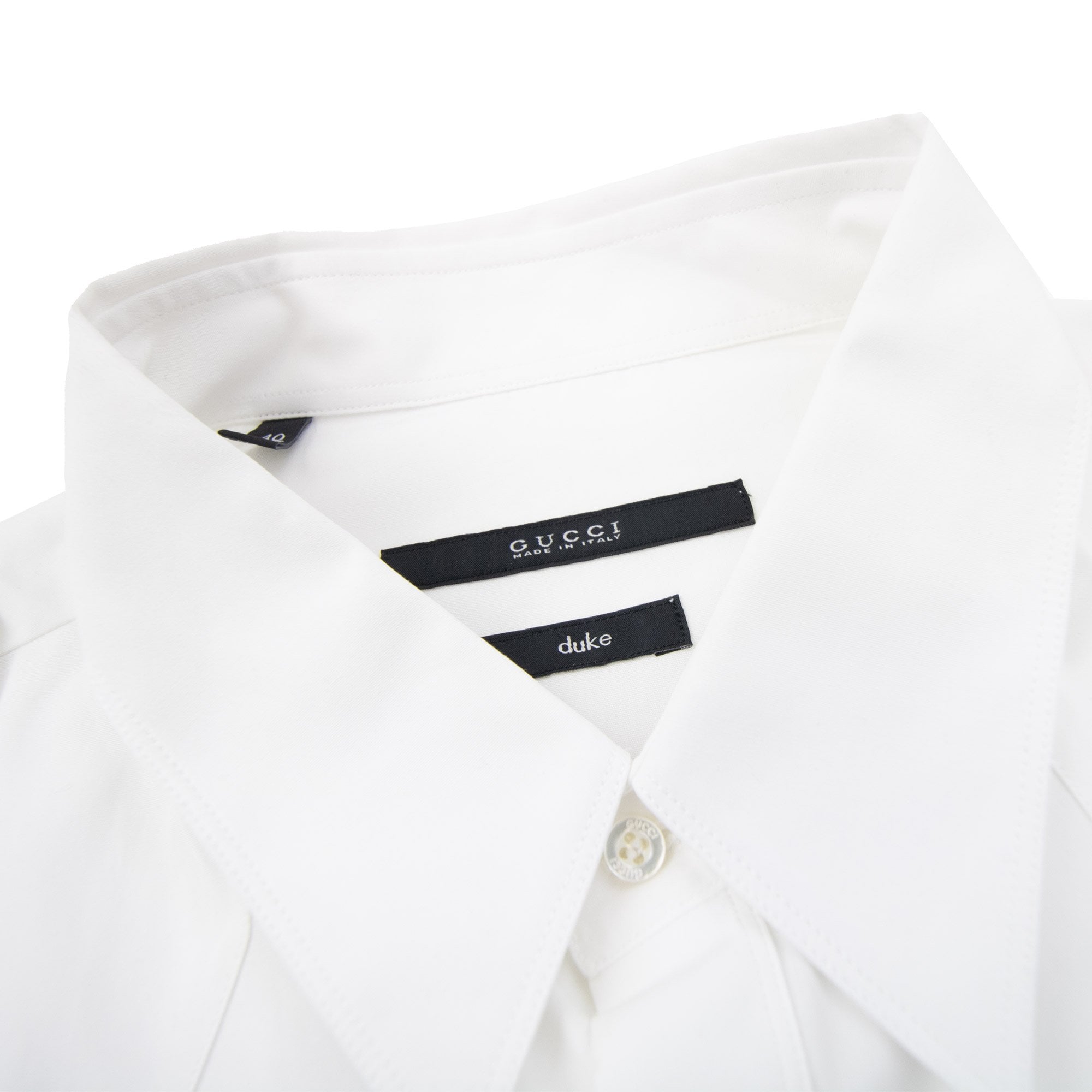 Gucci Poplin Army Shoulder Shirt White