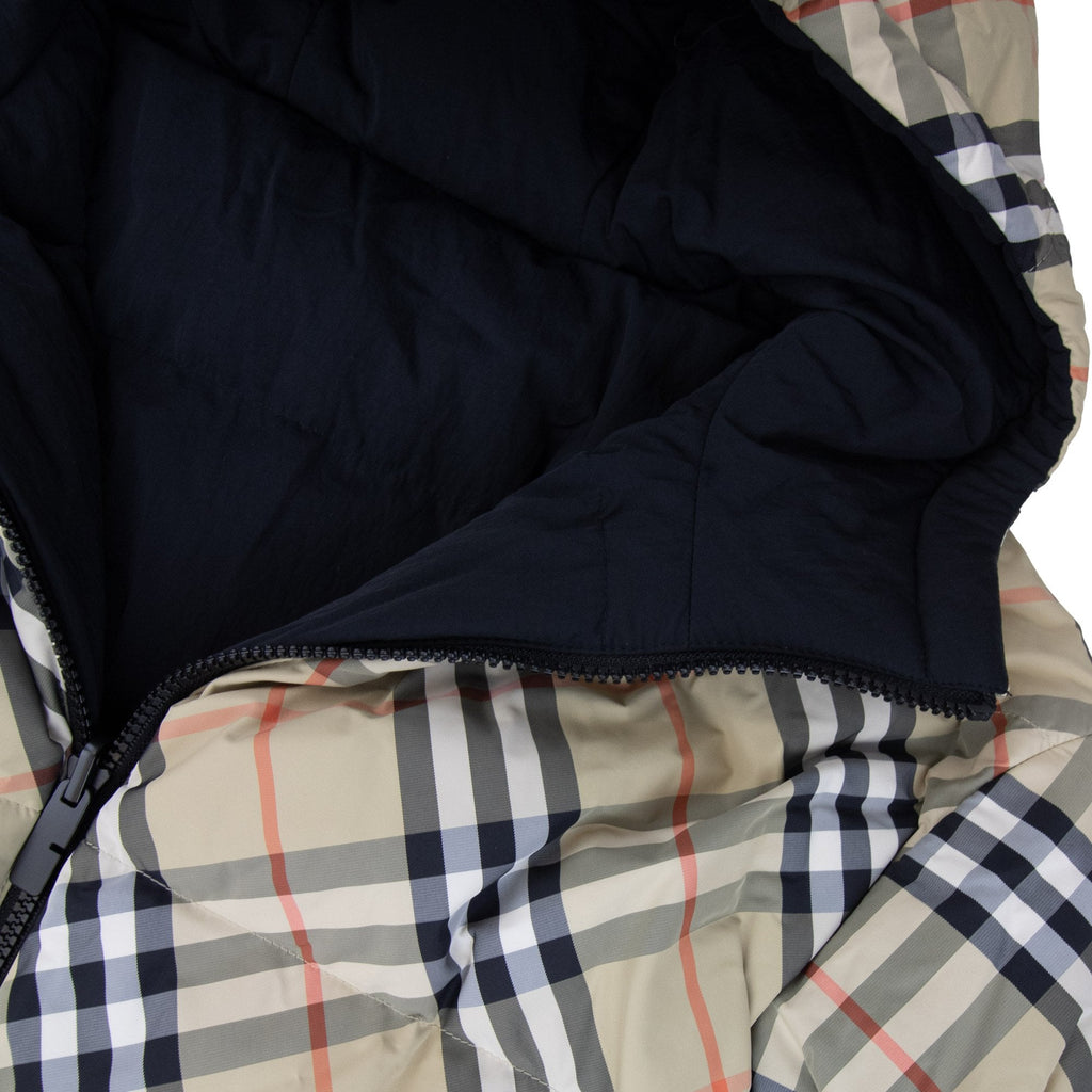 Burberry Reversible Check Down Puffer Jacket Sand Ip Check