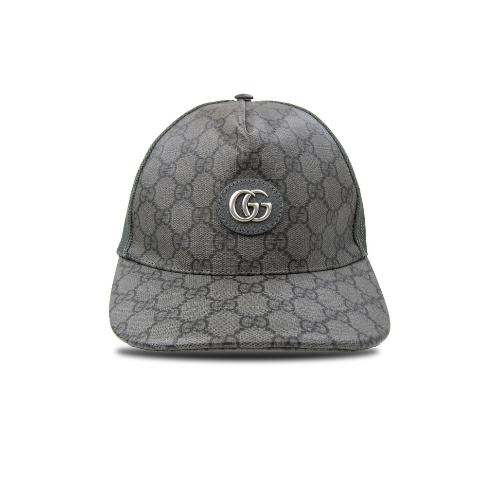 Gucci Supreme Gg Jacquard Trucker Cap Grey