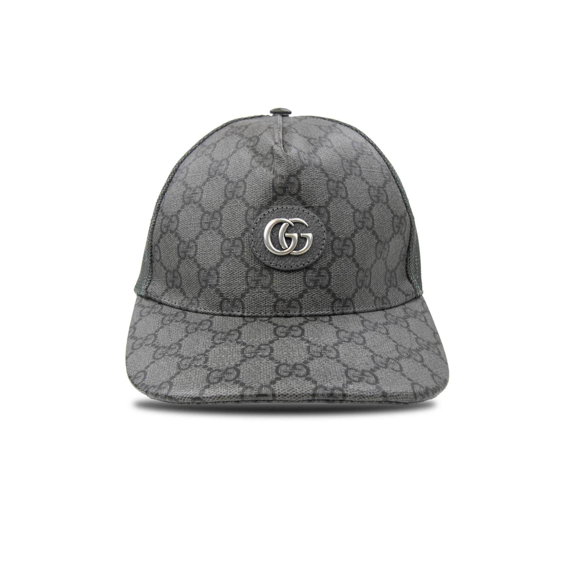 Gucci Supreme Gg Jacquard Trucker Cap Grey