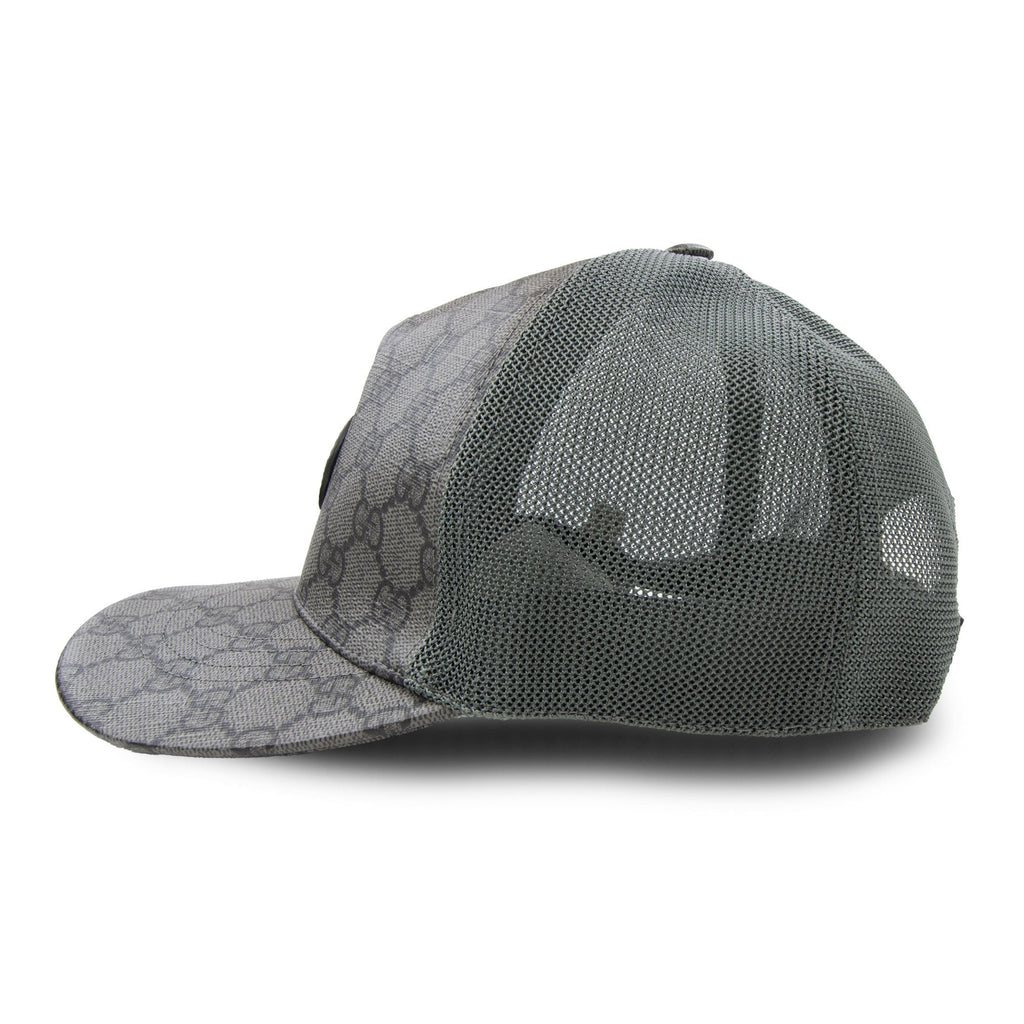 Gucci Supreme Gg Jacquard Trucker Cap Grey