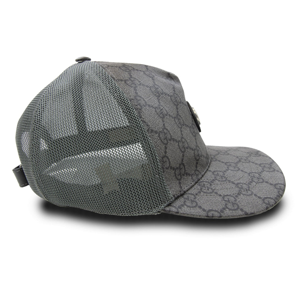 Gucci Supreme Gg Jacquard Trucker Cap Grey