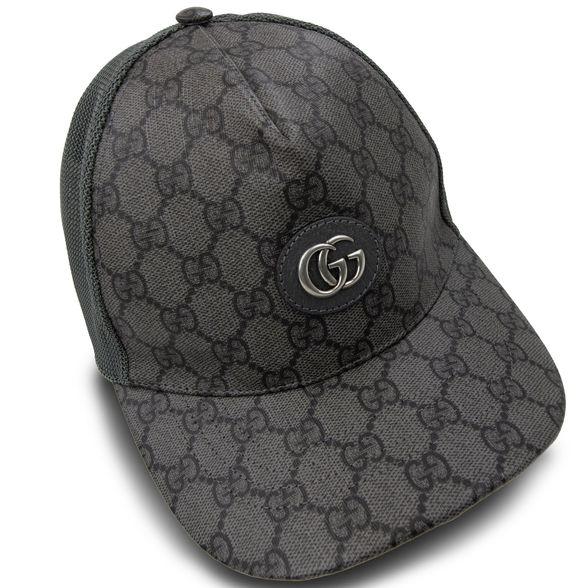 Gucci Supreme Gg Jacquard Trucker Cap Grey