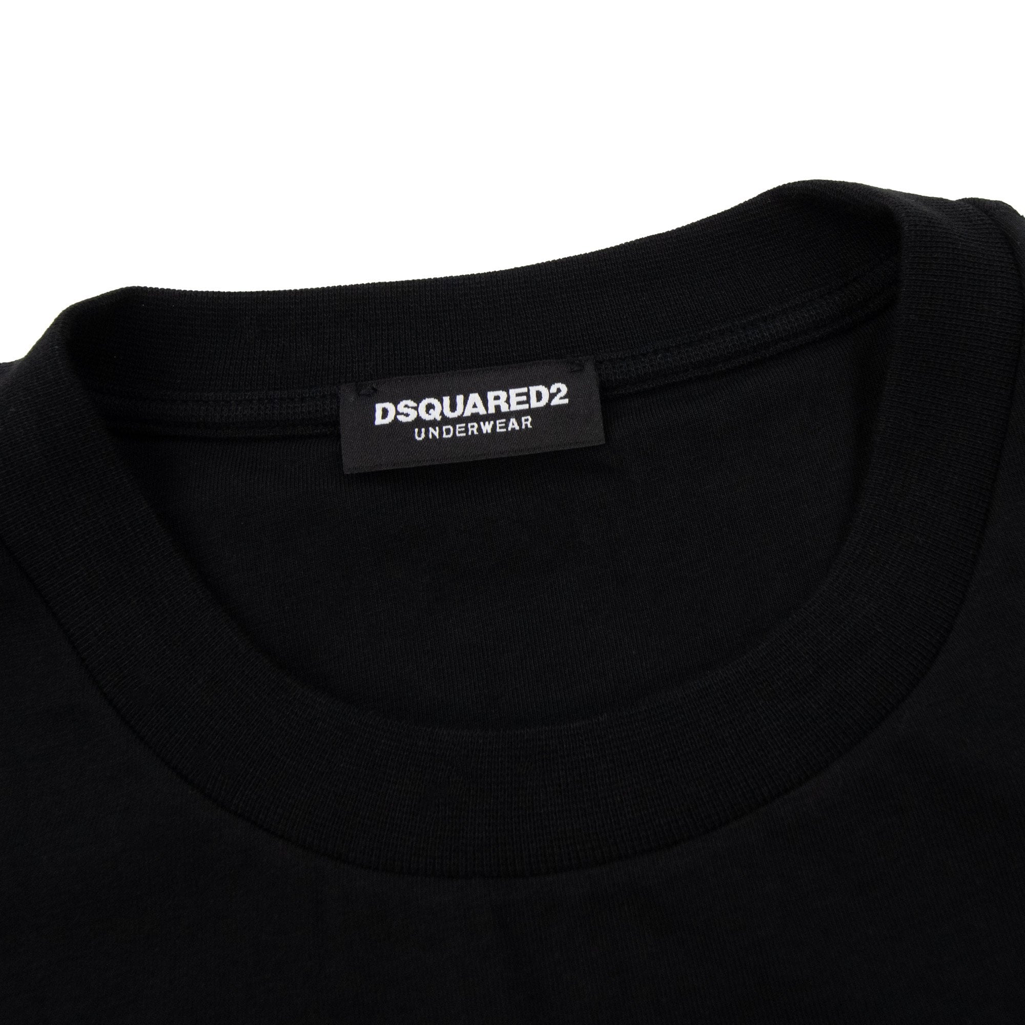 Dsquared2 Embroidered Back Logo T Shirt Black