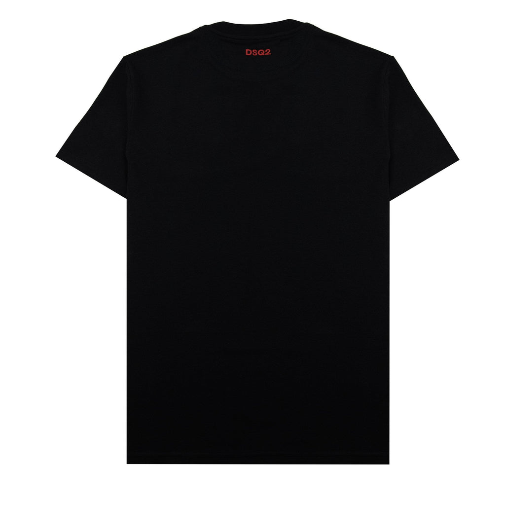 Dsquared2 Embroidered Back Logo T Shirt Black