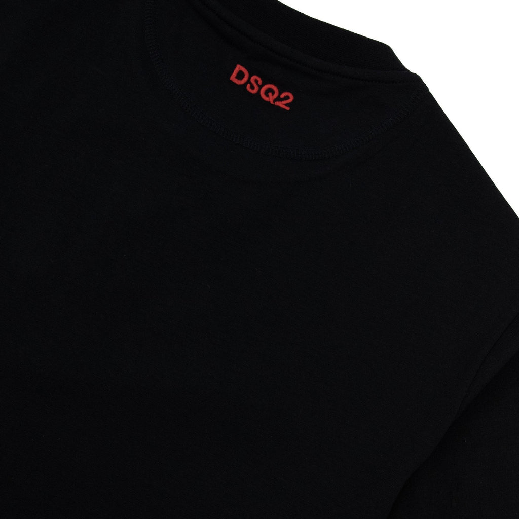 Dsquared2 Embroidered Back Logo T Shirt Black