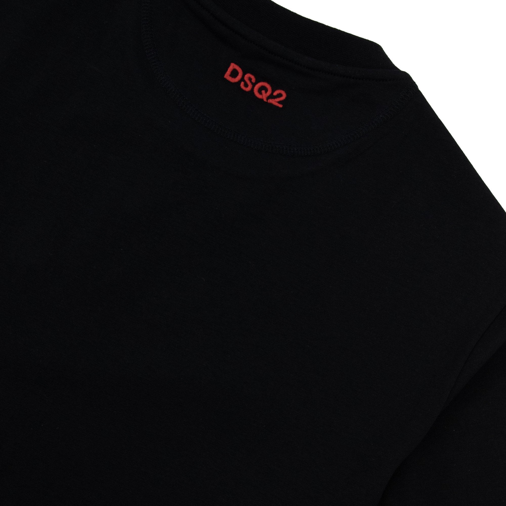 Dsquared2 Embroidered Back Logo T Shirt Black