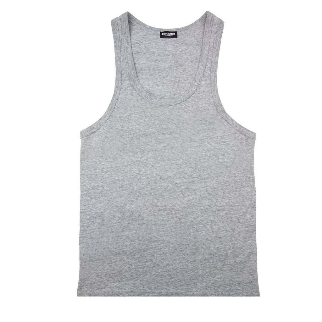Dsquared2 Back Logo Tank Top Marl Grey