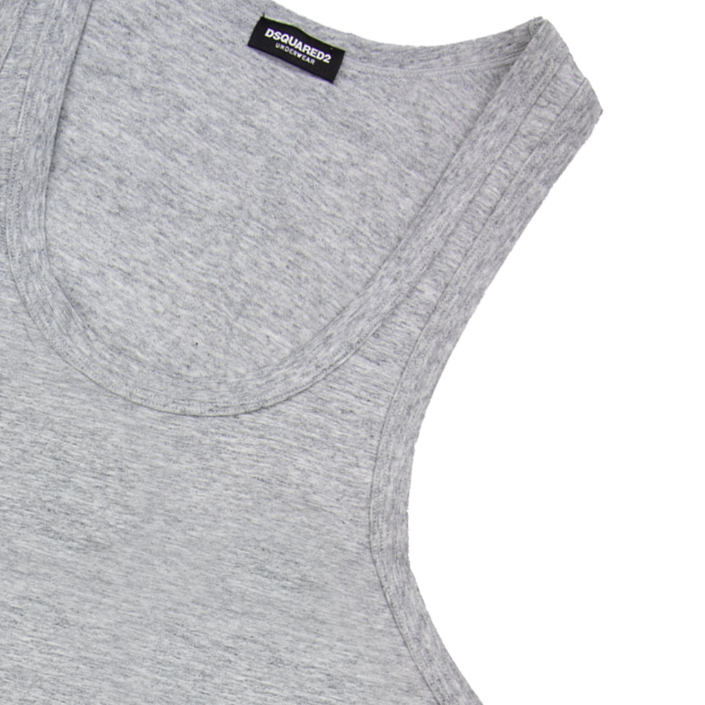 Dsquared2 Back Logo Tank Top Marl Grey