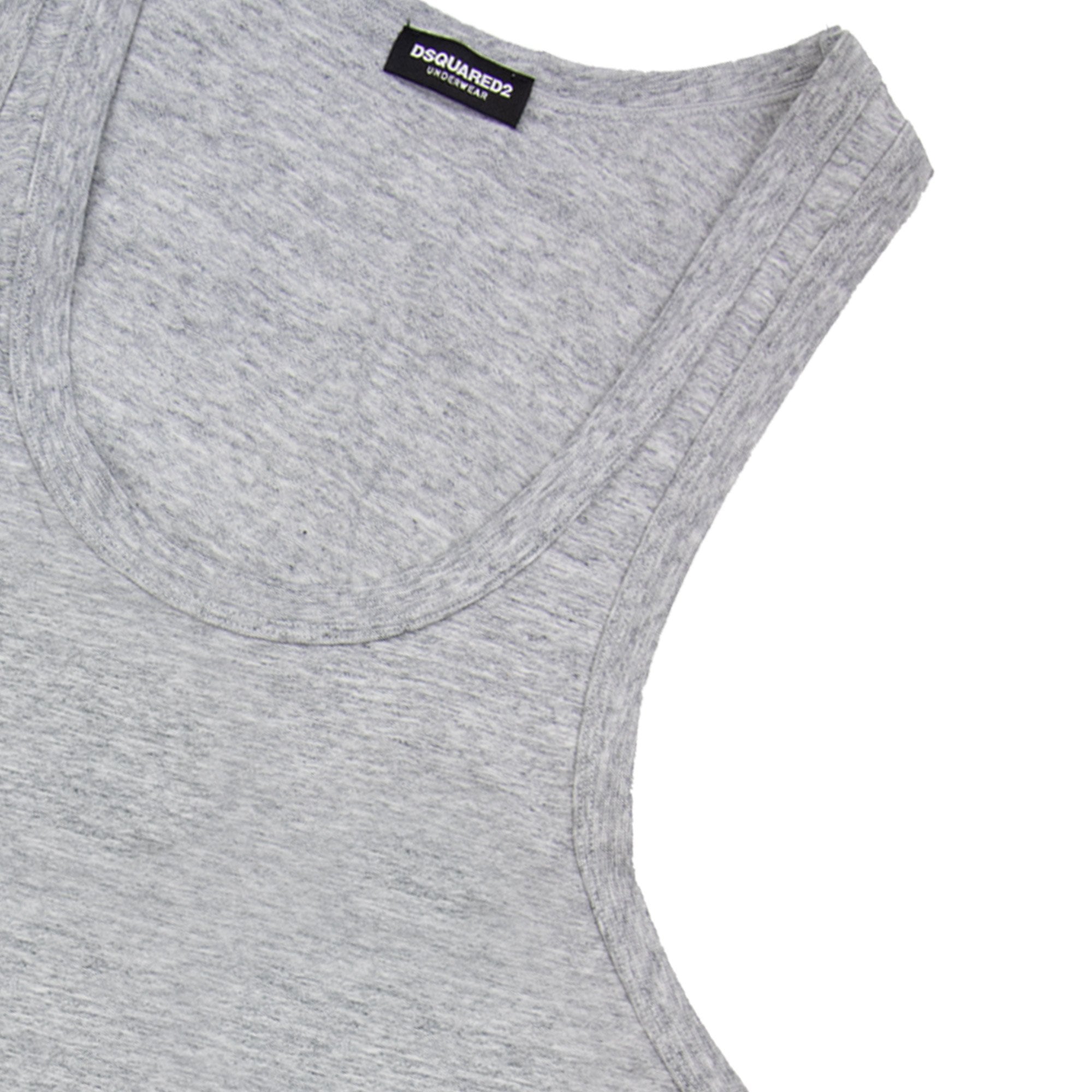 Dsquared2 Back Logo Tank Top Marl Grey