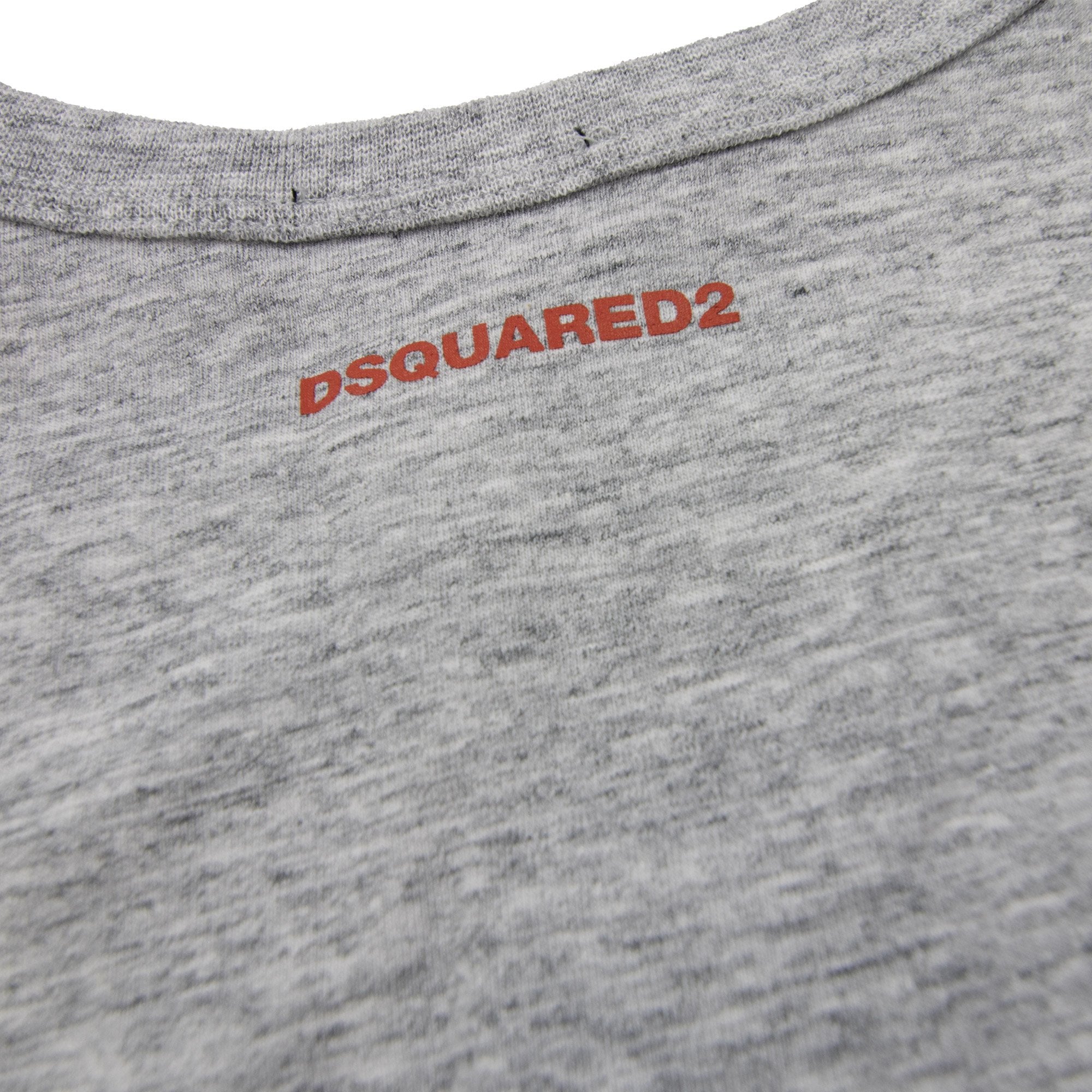 Dsquared2 Back Logo Tank Top Marl Grey