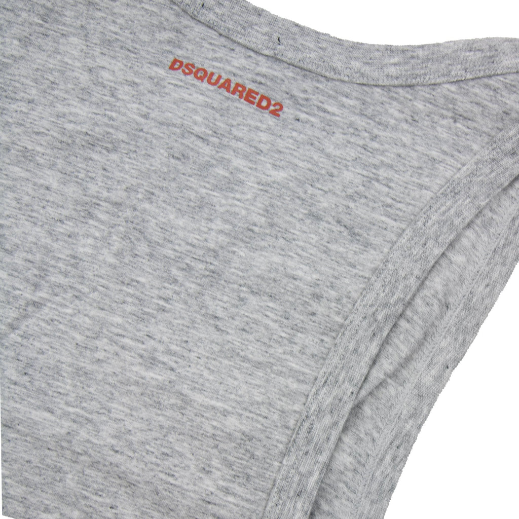 Dsquared2 Back Logo Tank Top Marl Grey