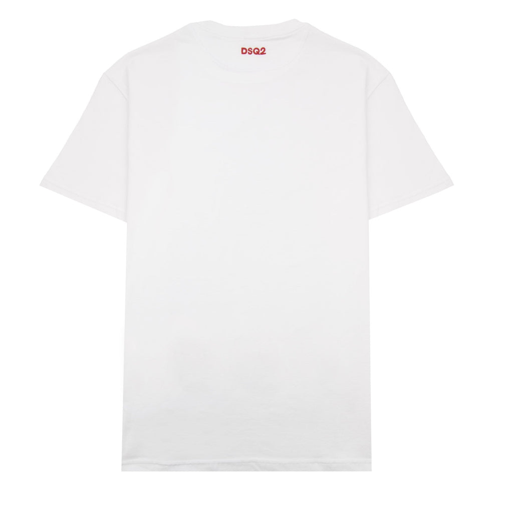 Dsquared2 Embroidered Back Logo T Shirt White