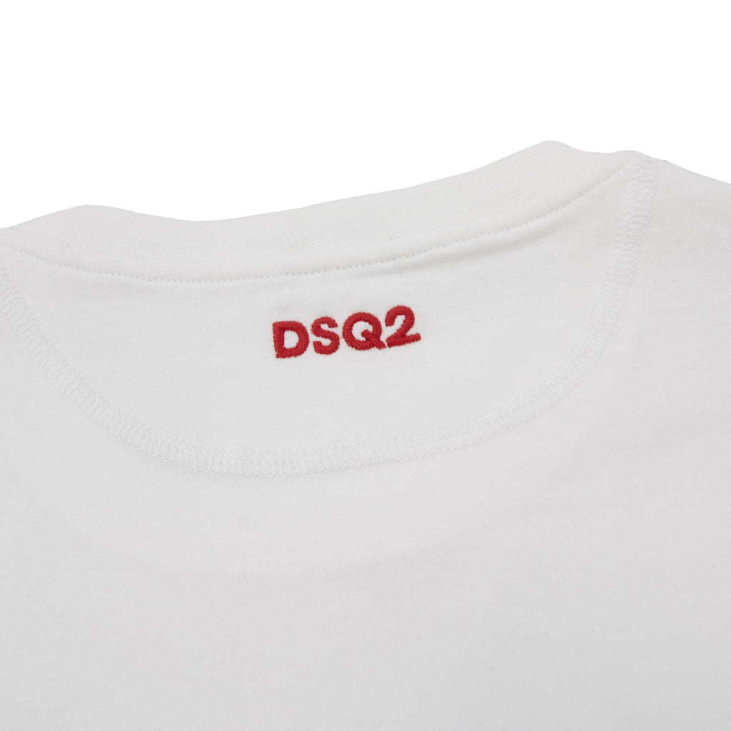 Dsquared2 Embroidered Back Logo T Shirt White