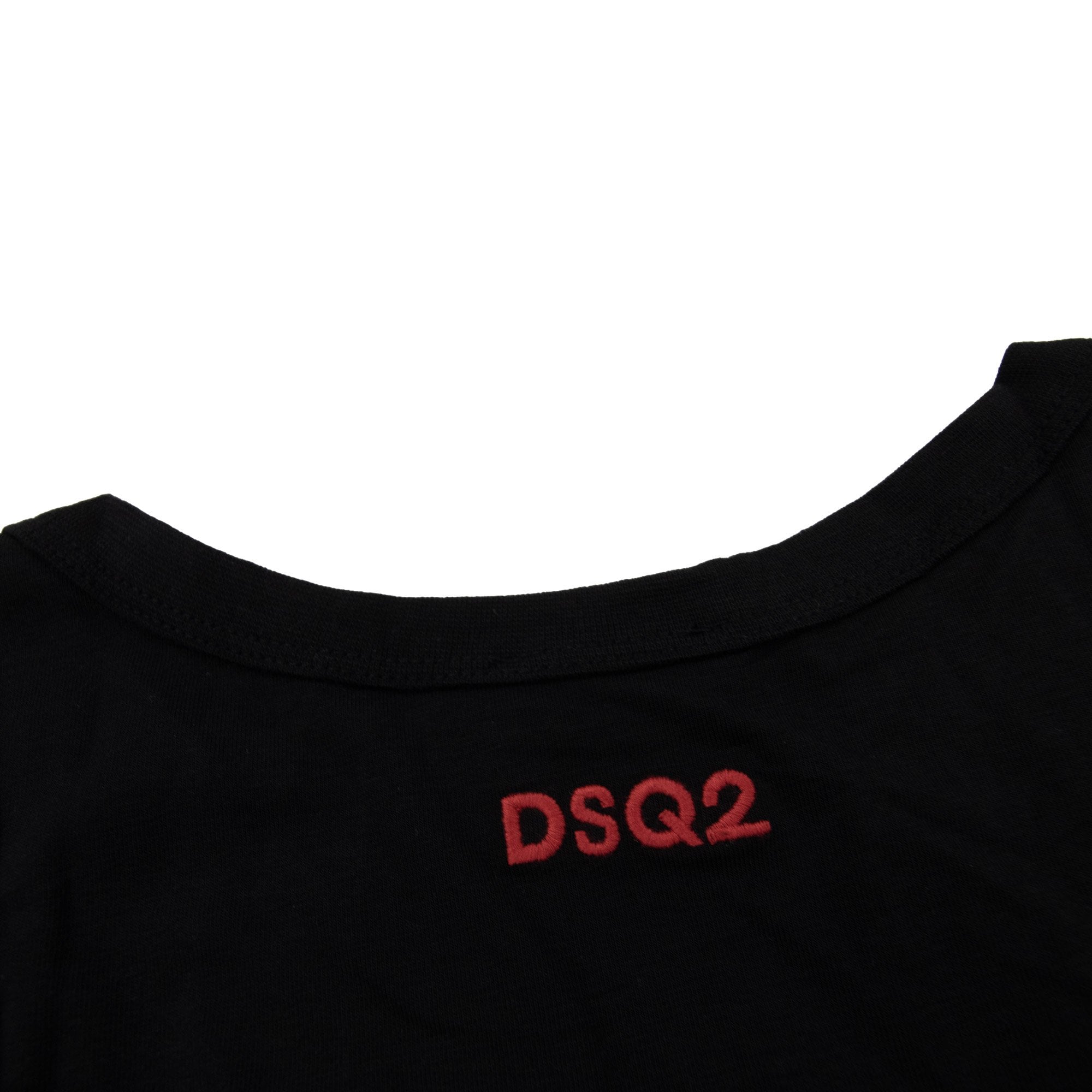 Dsquared2 Swim Shorts & Underw Embroidered Dsq2 Logo Vest Black/red