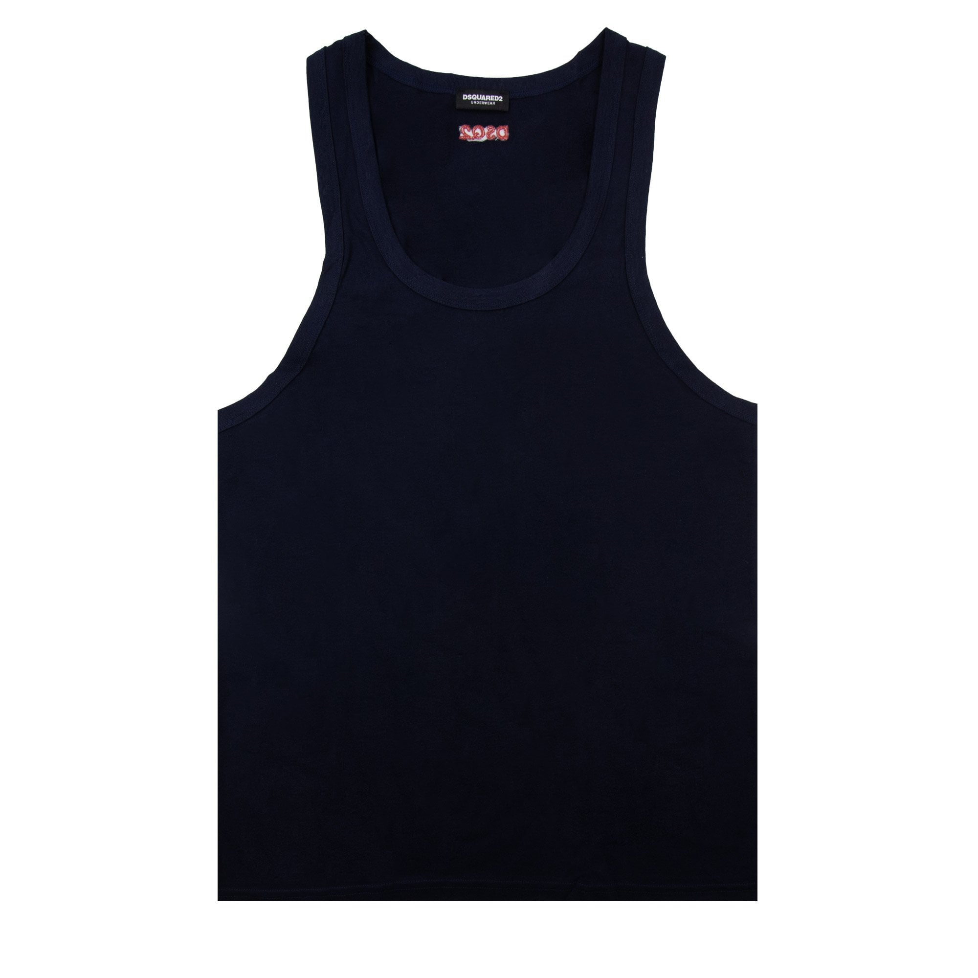 Dsquared2 Swim Shorts & Underw Embroidered Dsq2 Logo Vest Navy