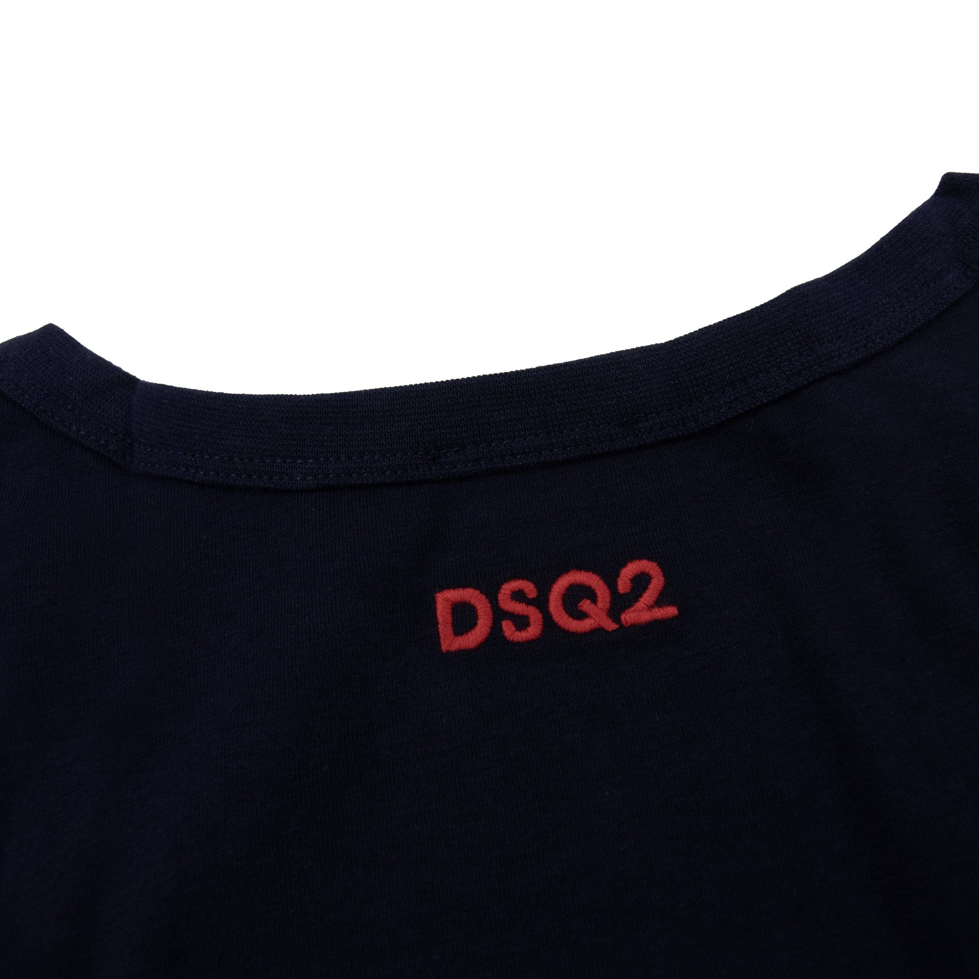 Dsquared2 Swim Shorts & Underw Embroidered Dsq2 Logo Vest Navy
