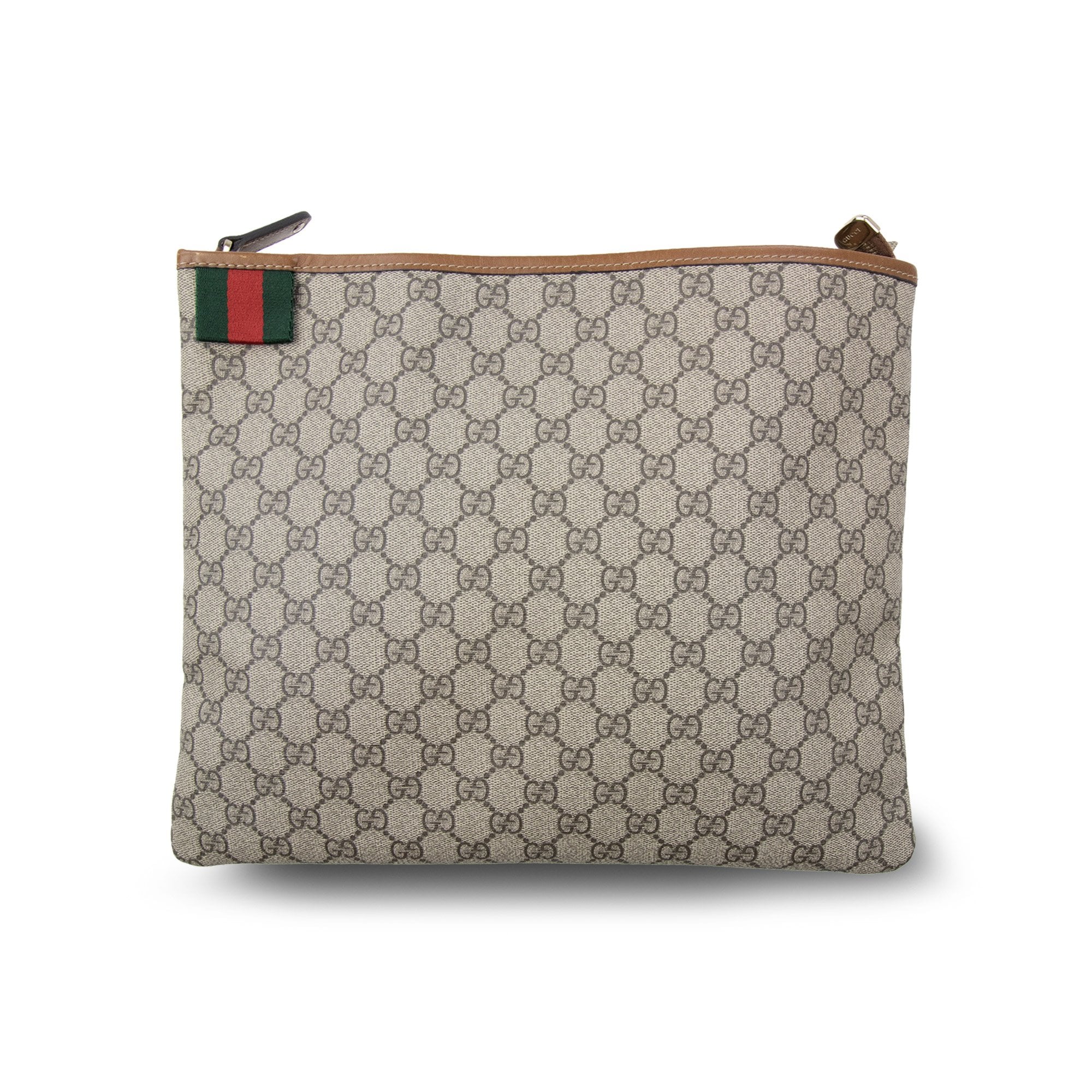 Gucci Gg Emblem Large Crossbody Bag Beige