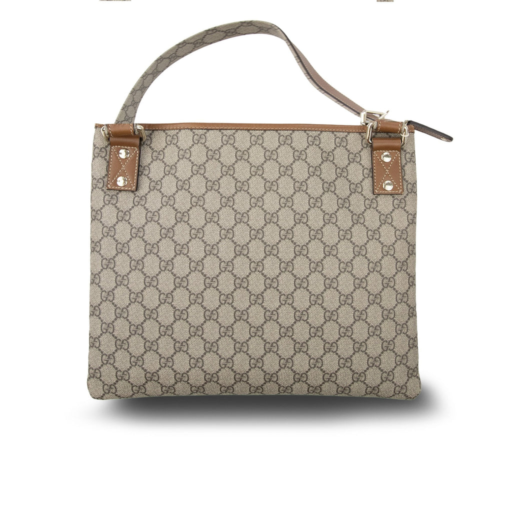 Gucci Gg Emblem Large Crossbody Bag Beige
