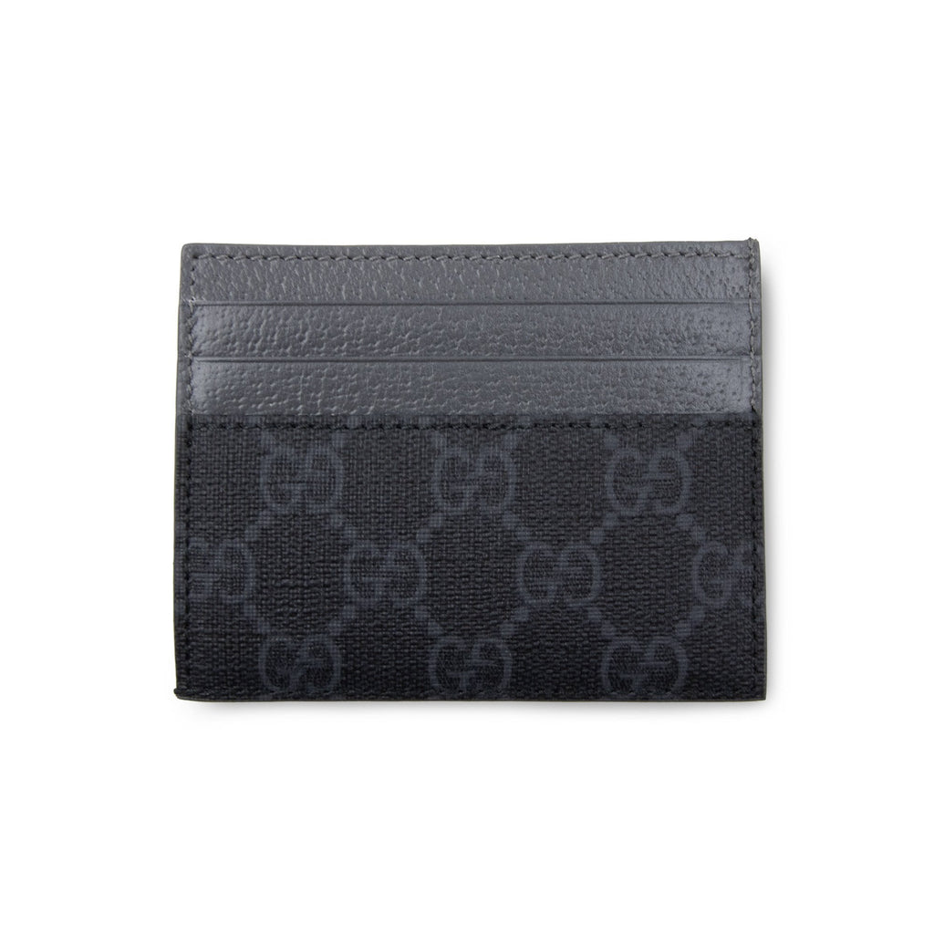 Gucci Bi-colour Card Case With Gg Detail Black