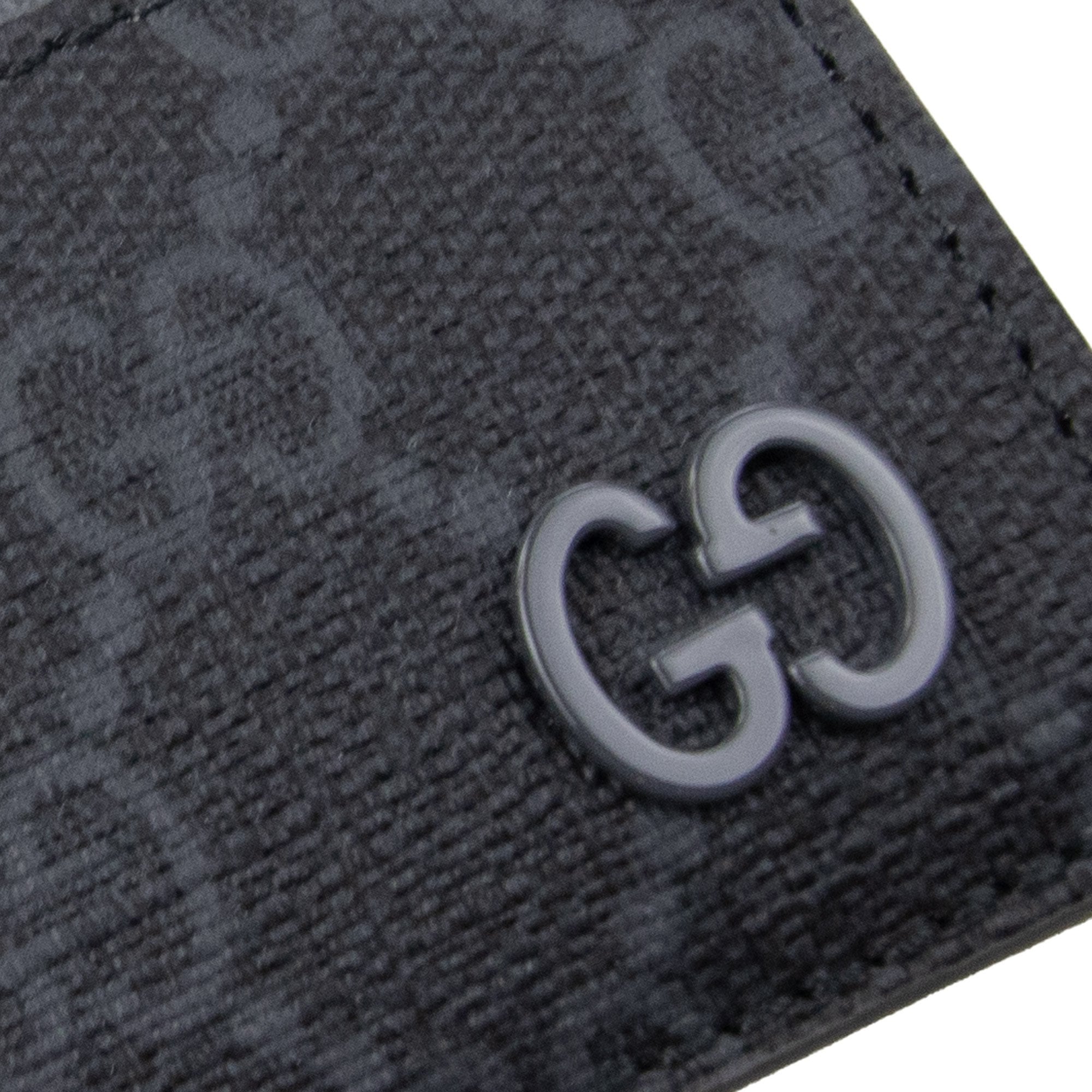 Gucci Bi-colour Card Case With Gg Detail Black
