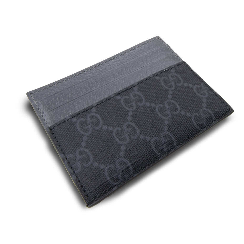 Gucci Bi-colour Card Case With Gg Detail Black
