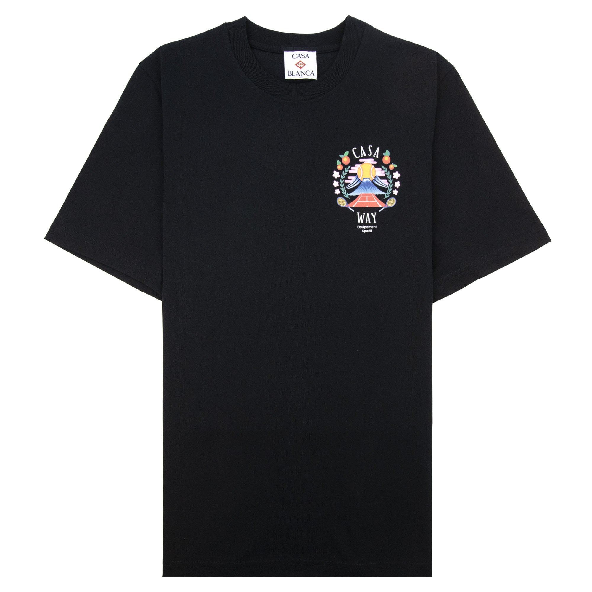 Casablanca Casa Way Mountain Short Sleeve T-shirt Black