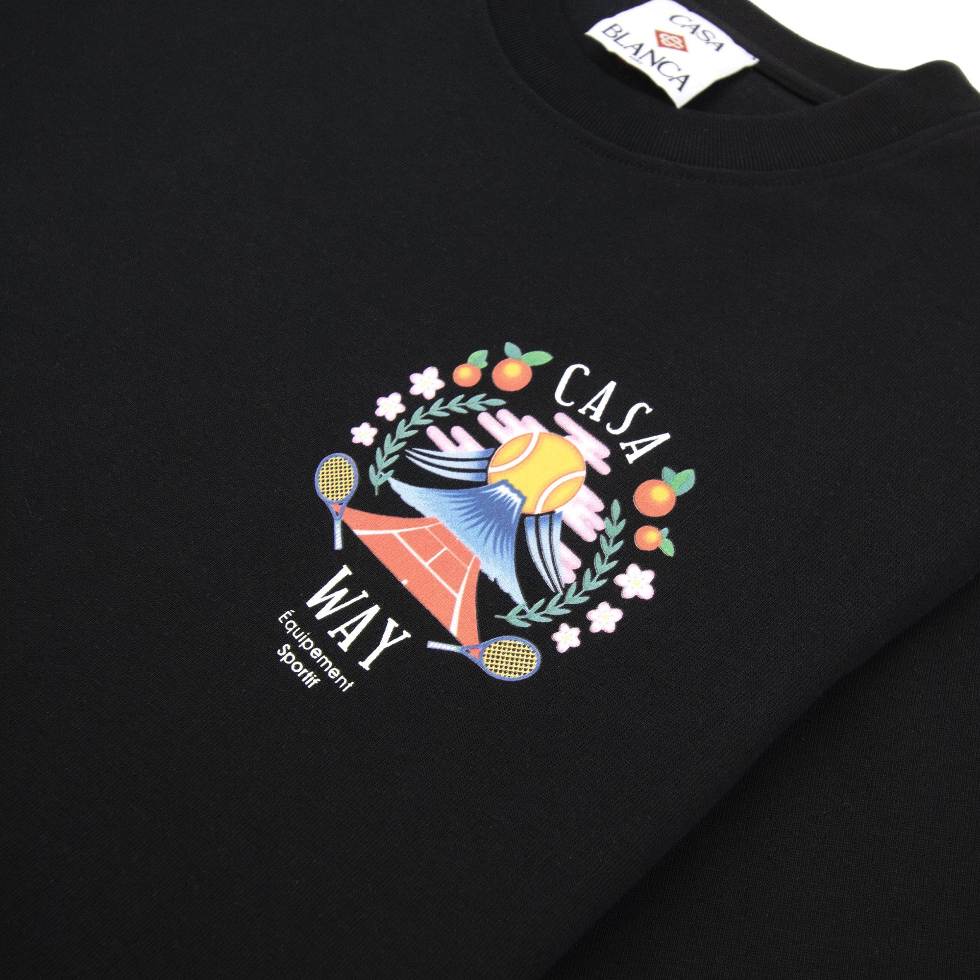 Casablanca Casa Way Mountain Short Sleeve T-shirt Black