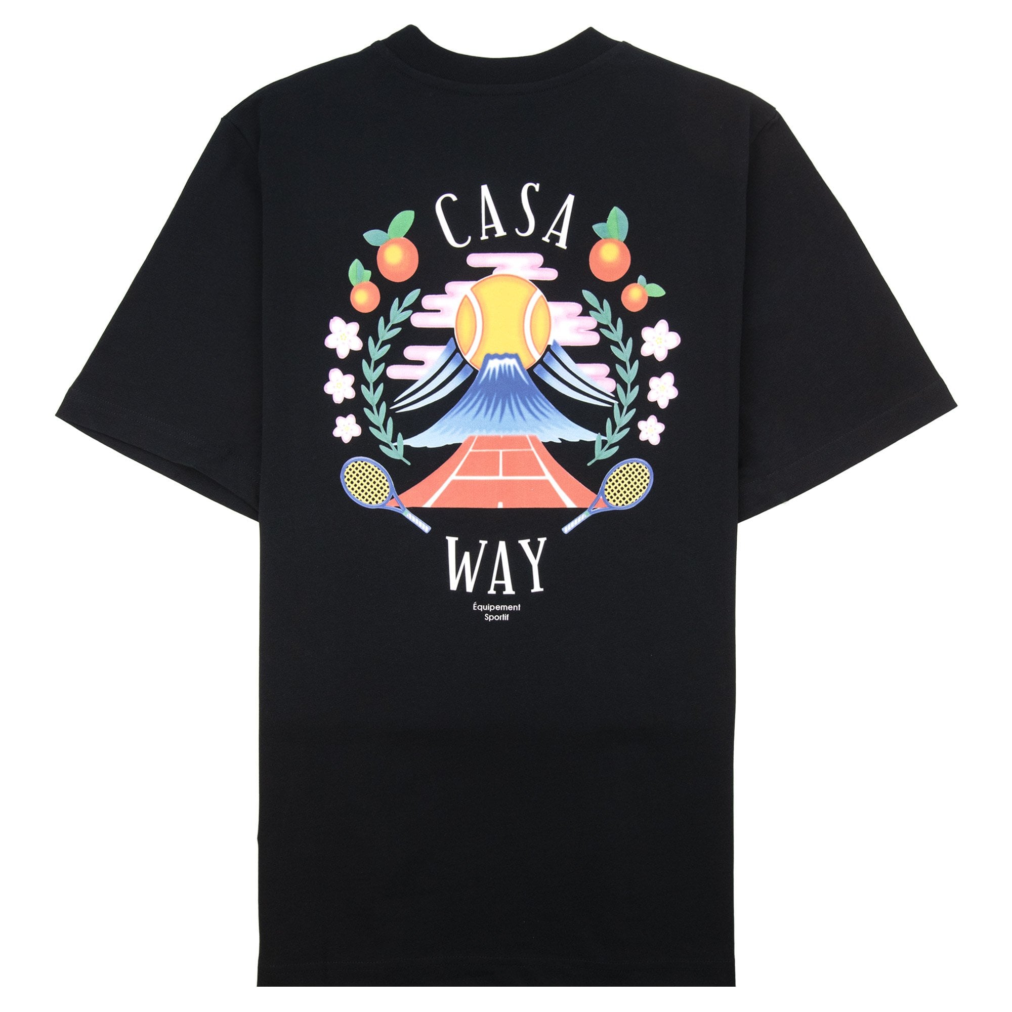 Casablanca Casa Way Mountain Short Sleeve T-shirt Black