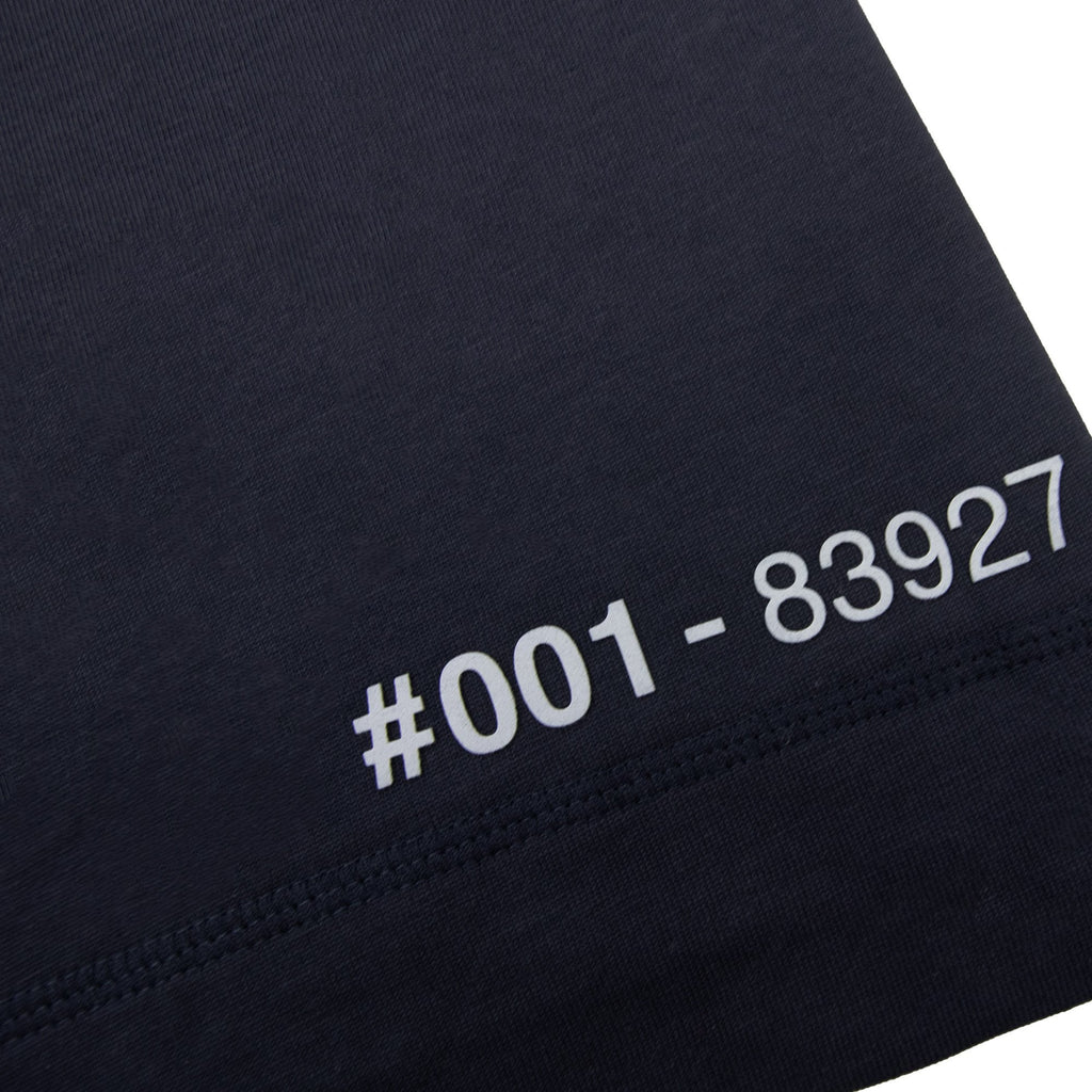 Moncler Grenoble Rubber Neck Logo Tee Navy 773