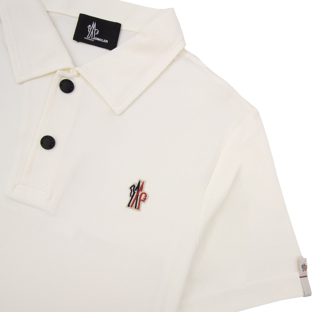 Moncler Grenoble Piquet Polo White 034