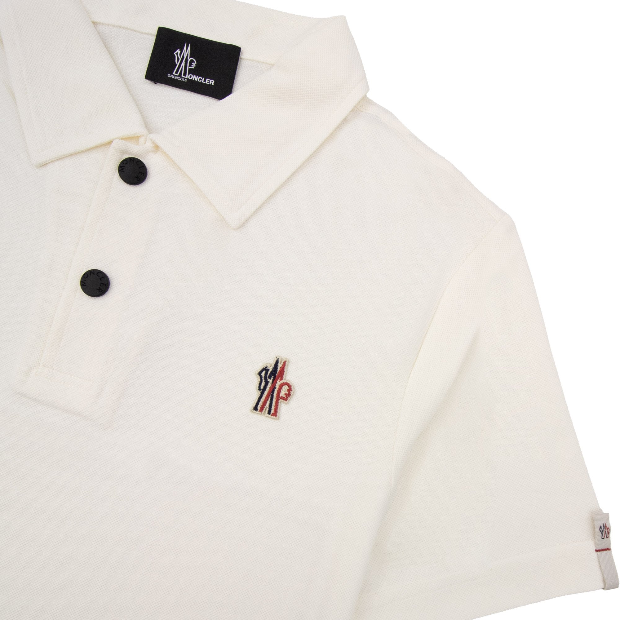 Moncler Grenoble Piquet Polo White 034