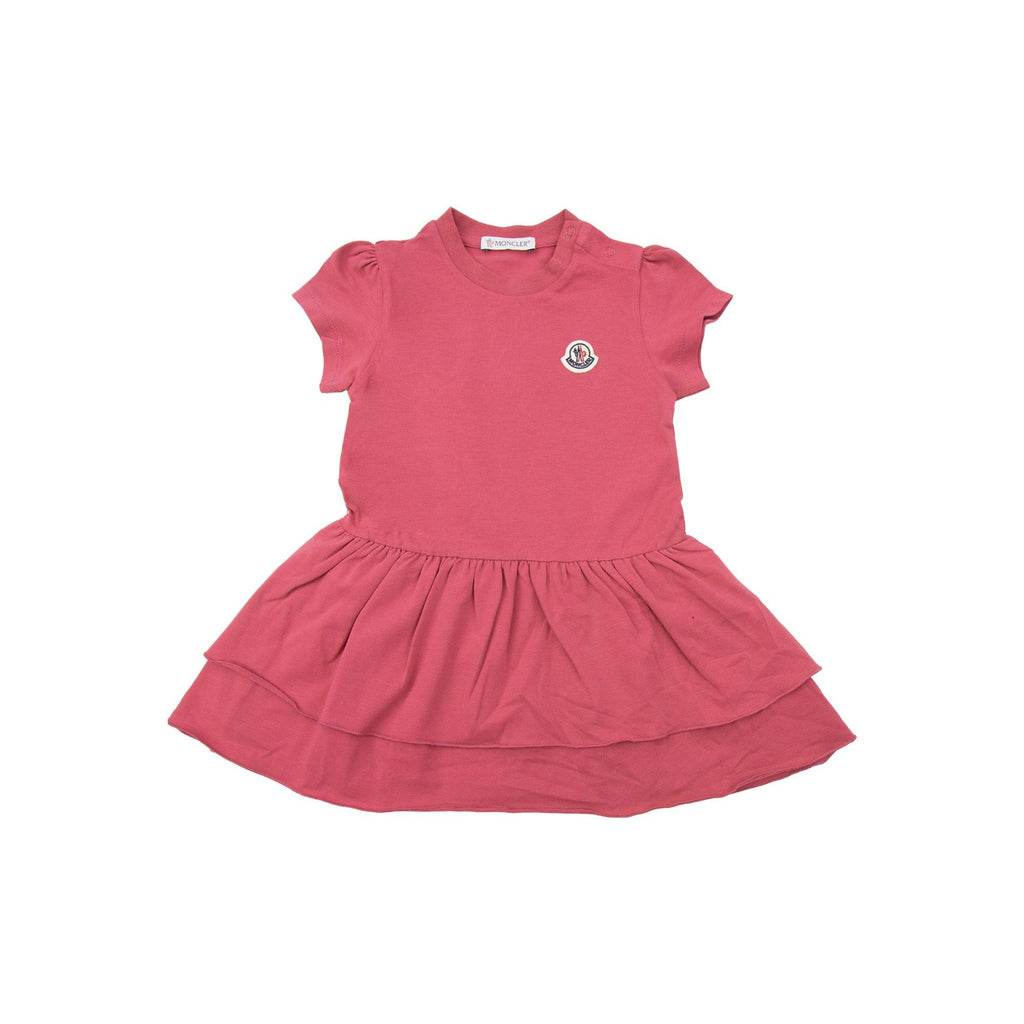 Moncler Junior Baby Girls Ruffle Dress Pink 557