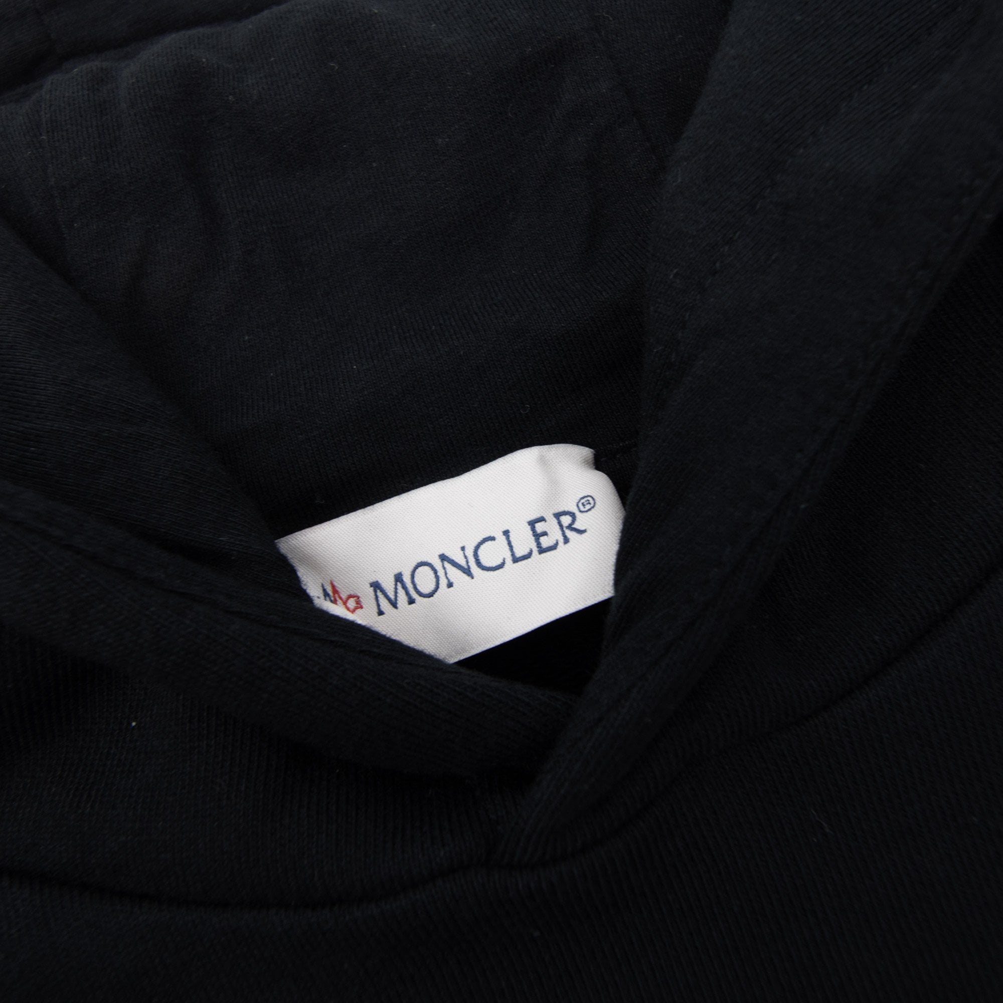Moncler Junior Logo Printed Hoodied Sweatshirt Black 999