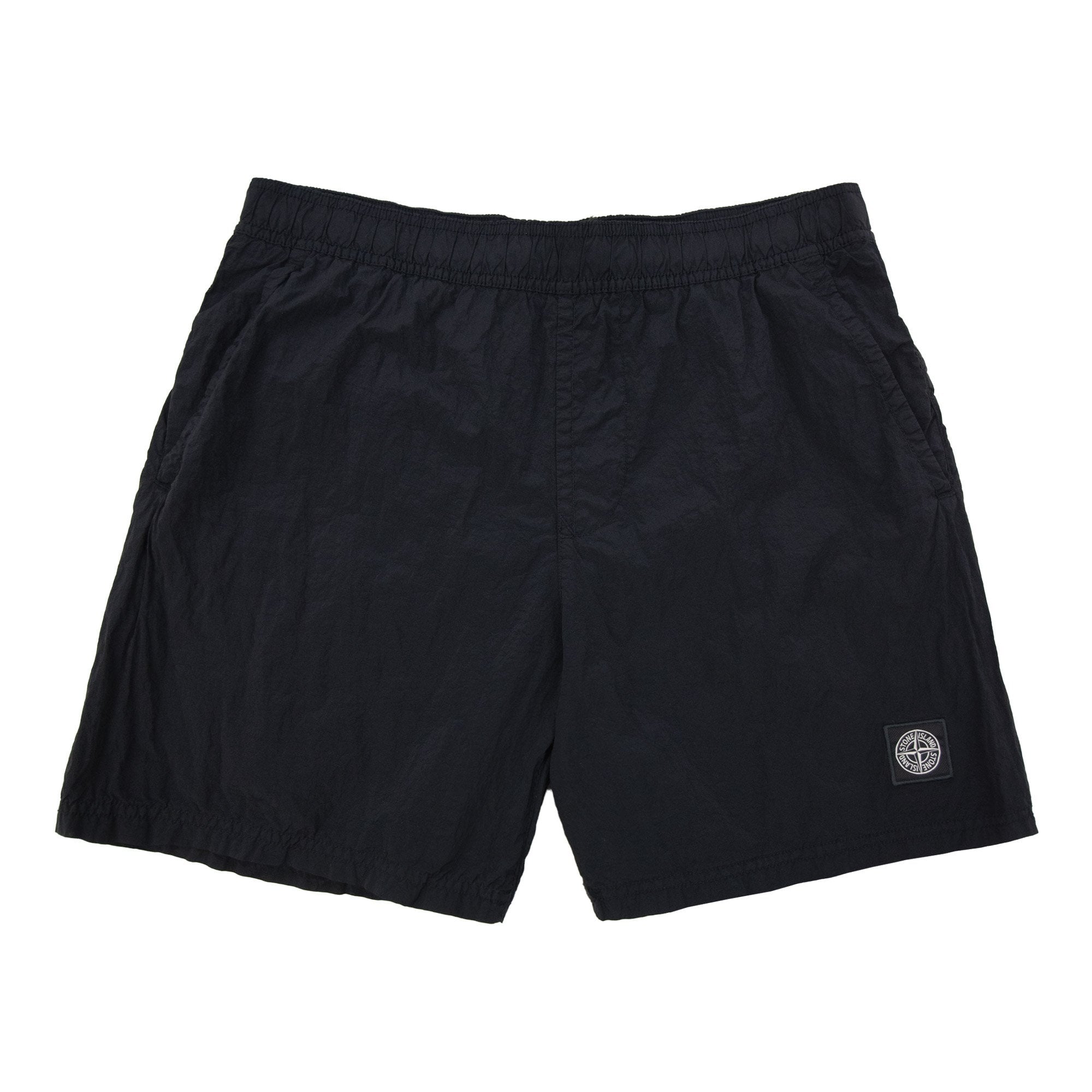 Stone Island B100009 Nylon Metal Mid Length Swim Trunks Black V0029