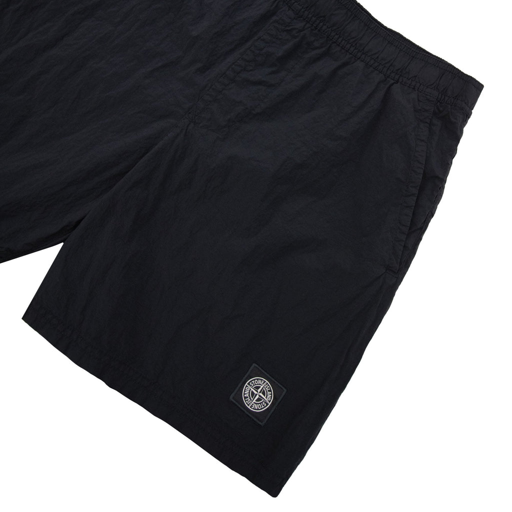 Stone Island B100009 Nylon Metal Mid Length Swim Trunks Black V0029